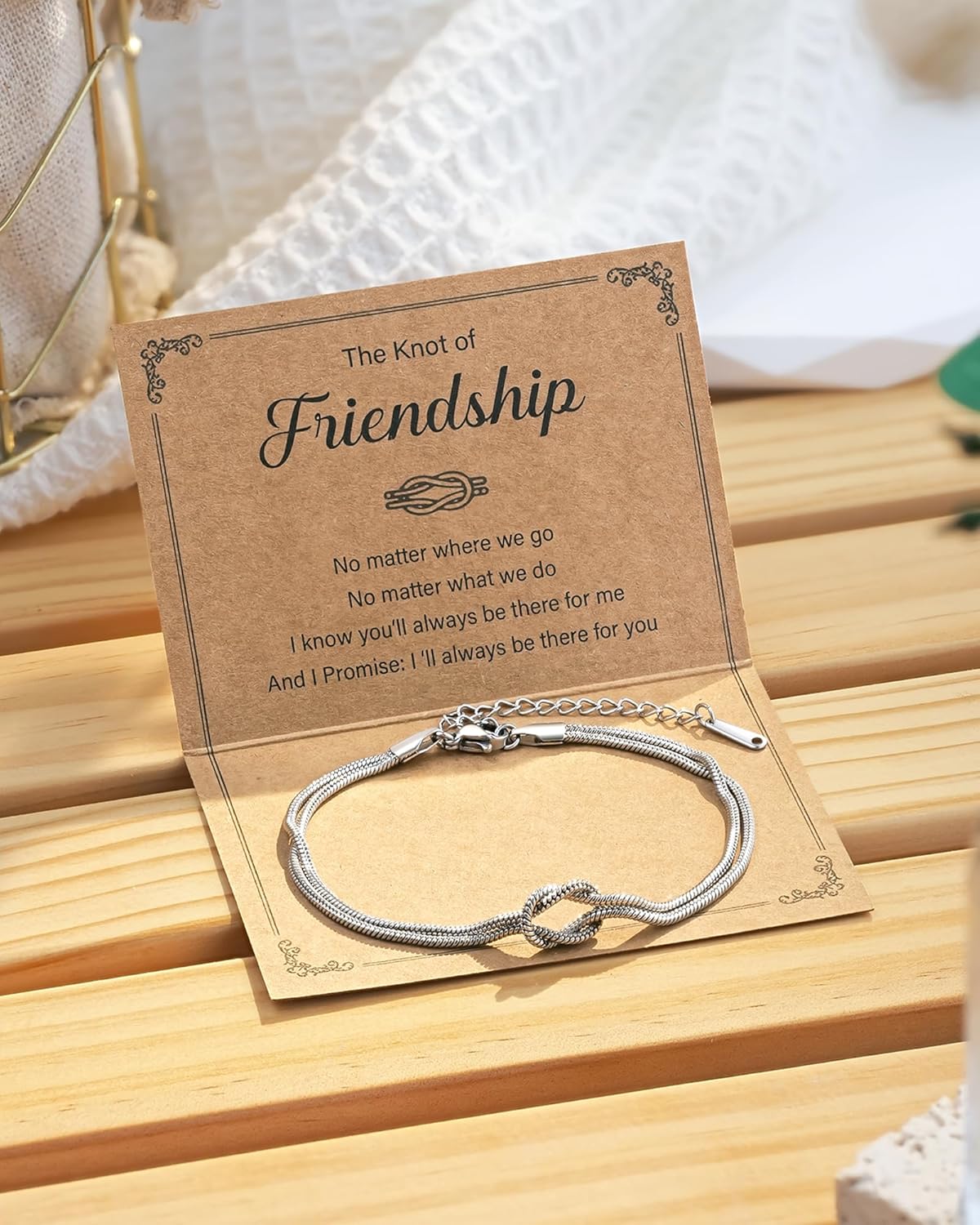 Tarsus Love Knot Friendship Bracelets, Best Friend Galentines Valentines Birthday Mothers Day Christmas Jewelry Friendship Gifts for Women Bff Bestie - Image 6
