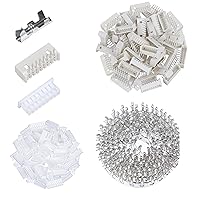 Vista 75 de CQRobot JST EL 4.5 mm de paso 2 pines conector electrónico IC macho, enchufes hembra carcasa y kit de terminales de crimpado en T macho/hembra. 50