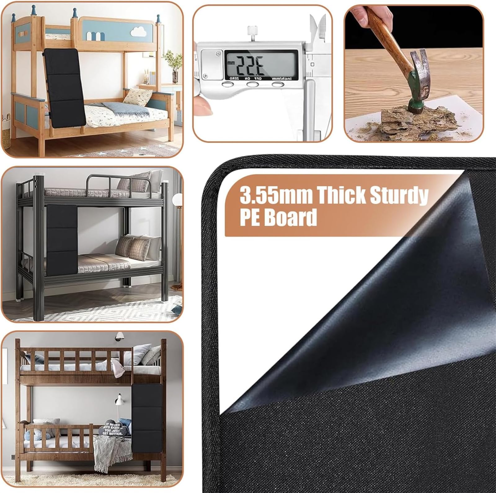 Scaletta Per Letto A Castello In Metallo - Regolabile, Rimovibile E Sicura Per Camerette E Camper