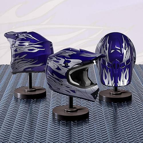 Miniatura 4 de SLMOTO - Casco DOT de motocross para niños y jóvenes, casco de motociclismo de calle, casco de motocicleta ATV, casco, goggles y guantes