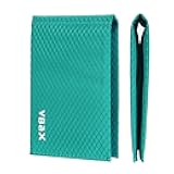 Microfiber Waterproof RFID Slim Bifold Wallet for Men - Minimalist Front Pocket Card Holder Holds up to 10 Cards and Cash, Green