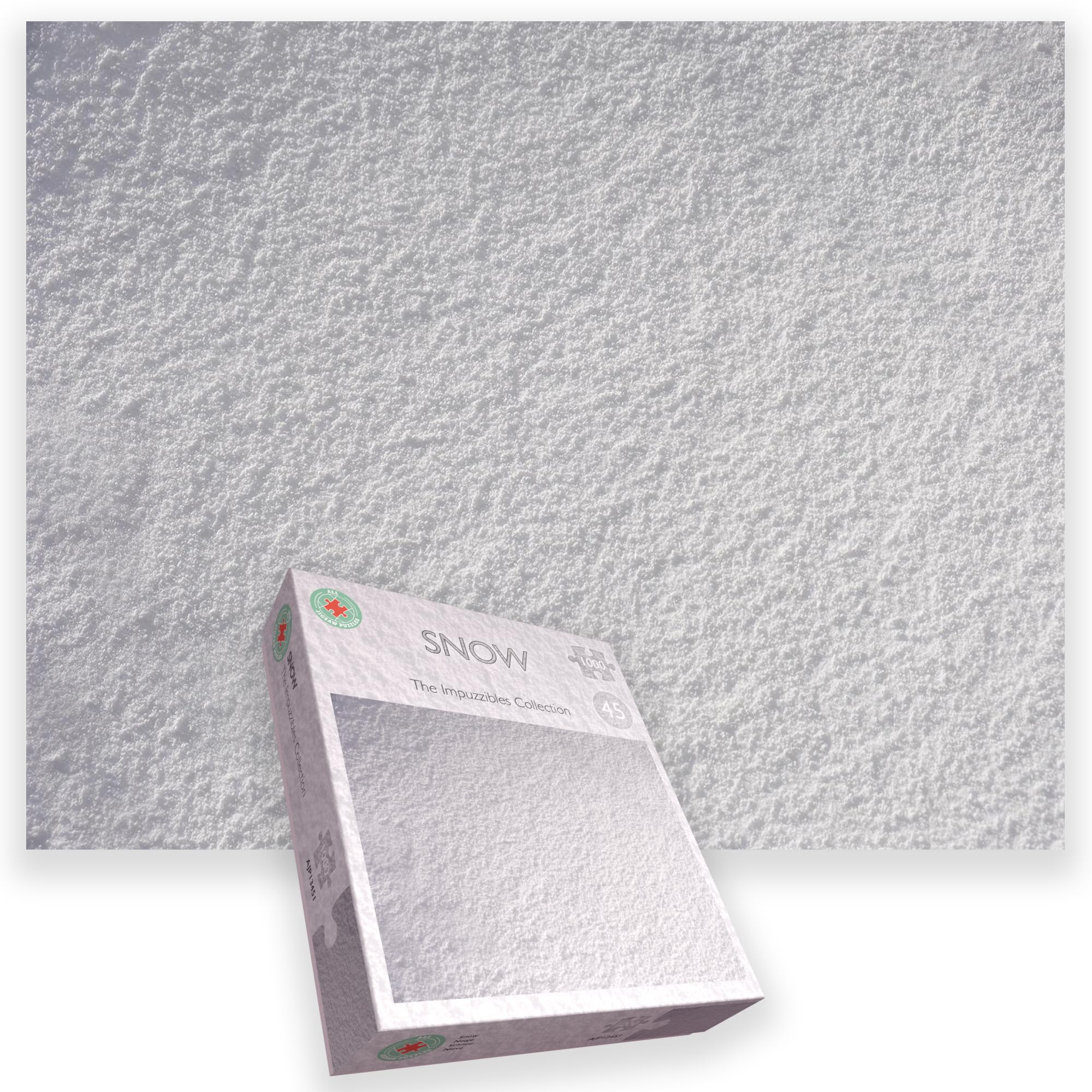 Impuzzible No. 45 "Snow" 1000 Piece Jigsaw Puzzle for Adults | Extremely Difficult & Challenging Christmas Jigsaw | Perfect for Seasoned Puzzlers Size 66 x 50cm