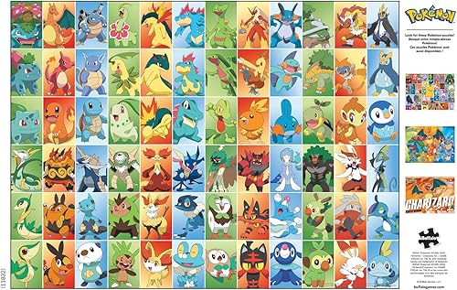 Miniatura 5 de Buffalo Games - Pokémon - Cuadrados de los primeros socios - Rompecabezas de 1000 piezas para adultos, rompecabezas desafiante perfecto para noches