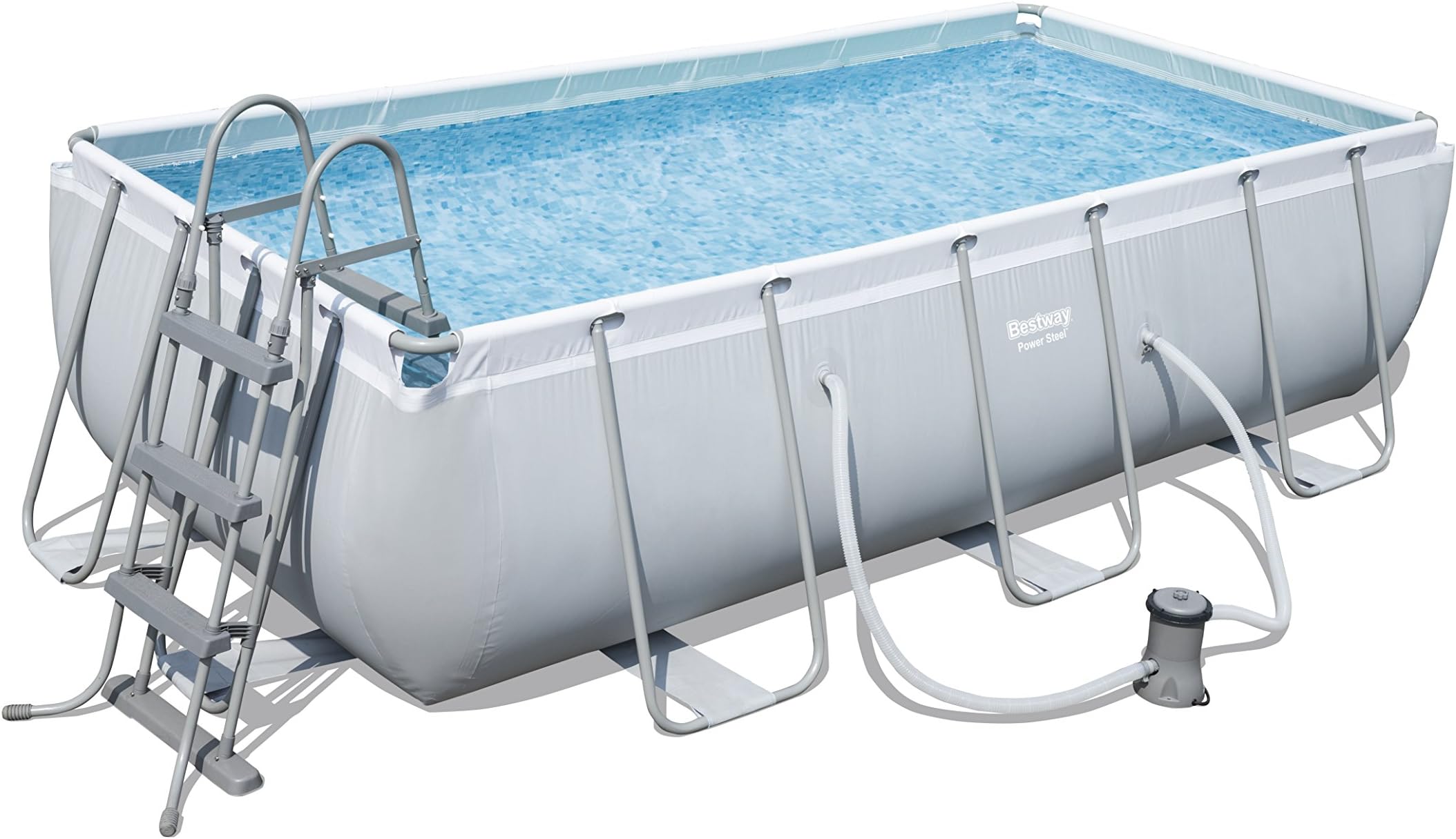 Bestway Pool Set Rectangular, 404X201X100, 56441 : Amazon.ae: Patio ...