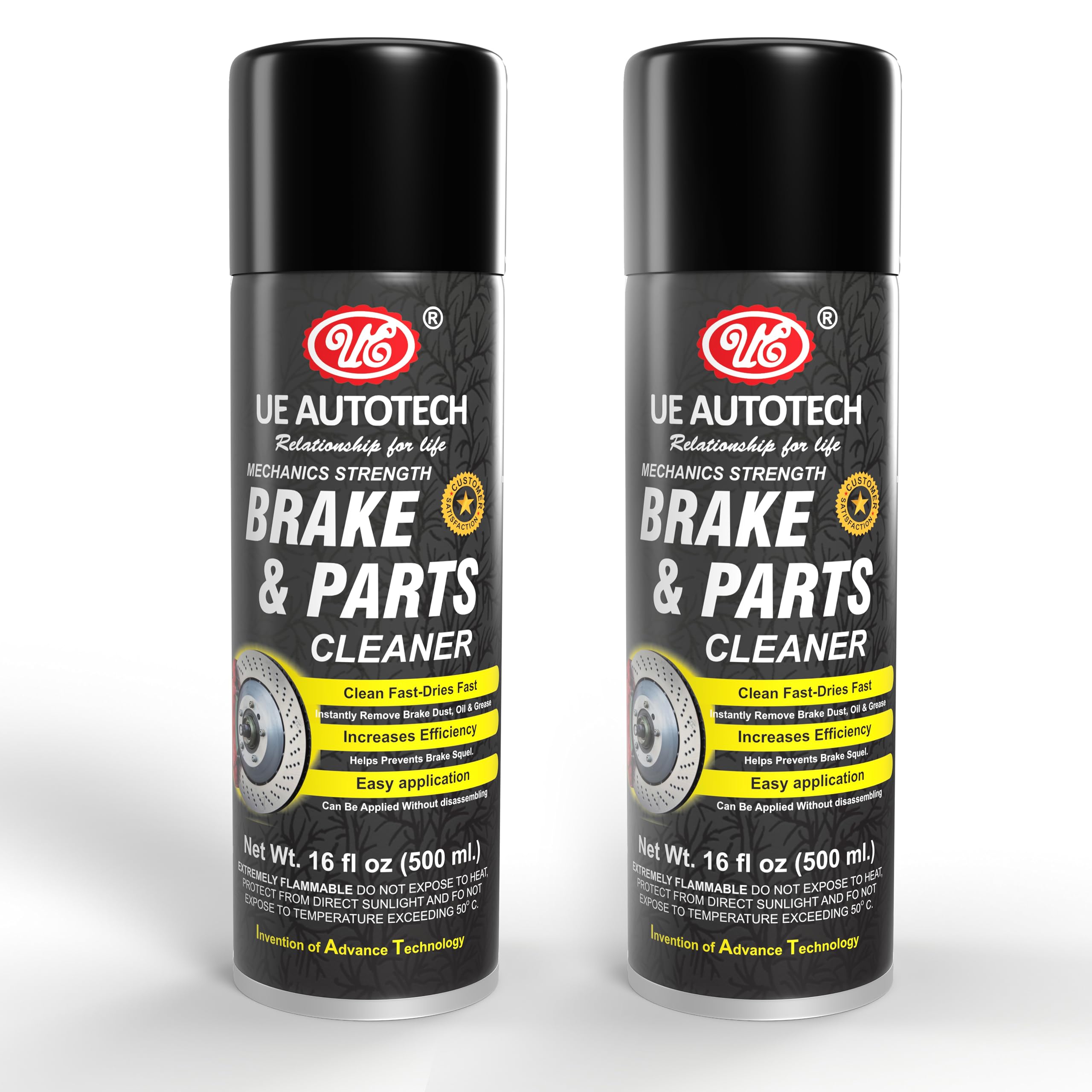 UE Premium High Power Brake Cleaner, Powerful and Effective Break Cleaning, Remove Brake Dust and Road Grime (500ML, Pack of 2)-image-13