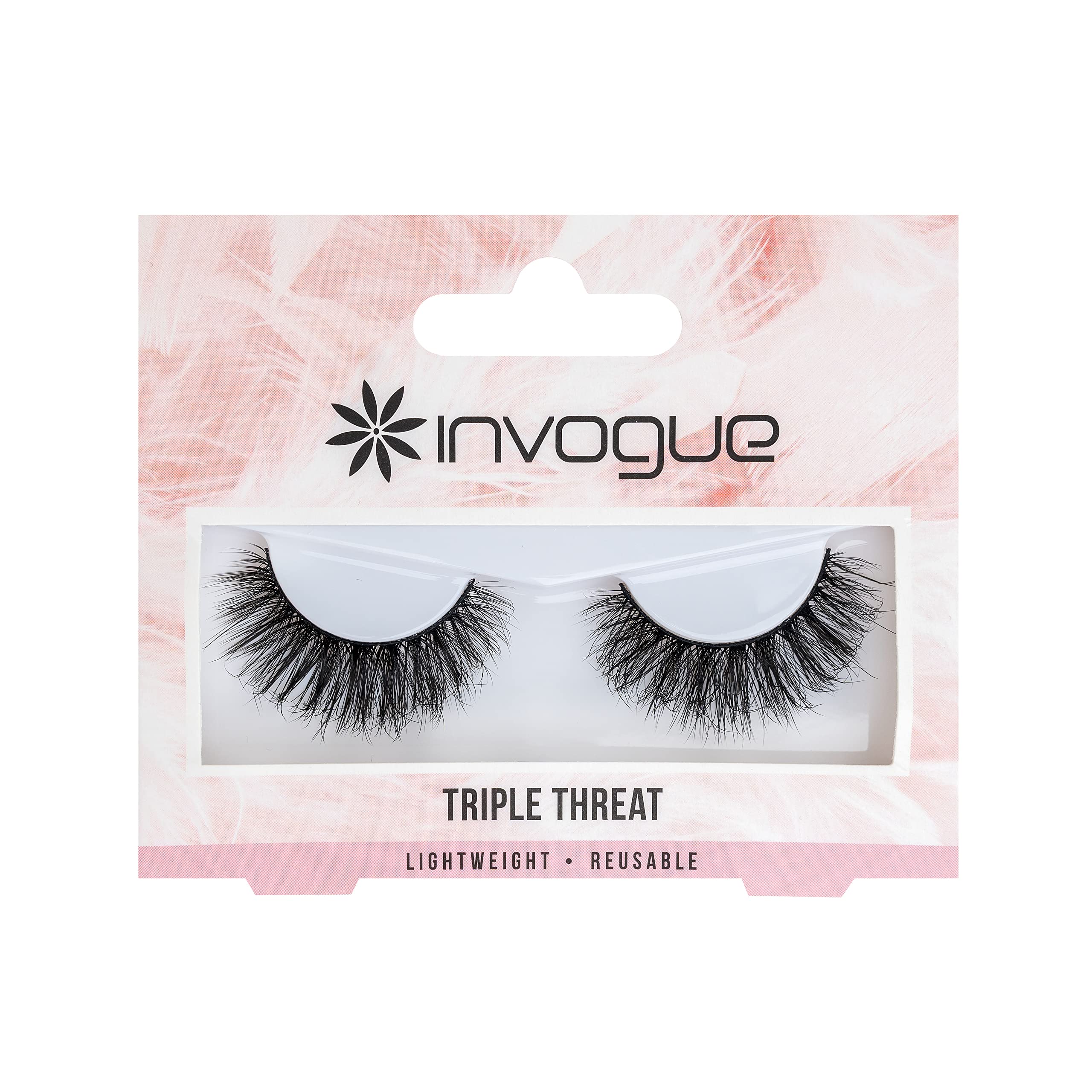 Invogue Lash - Triple Threat 1 pair (Pack of 1), Black