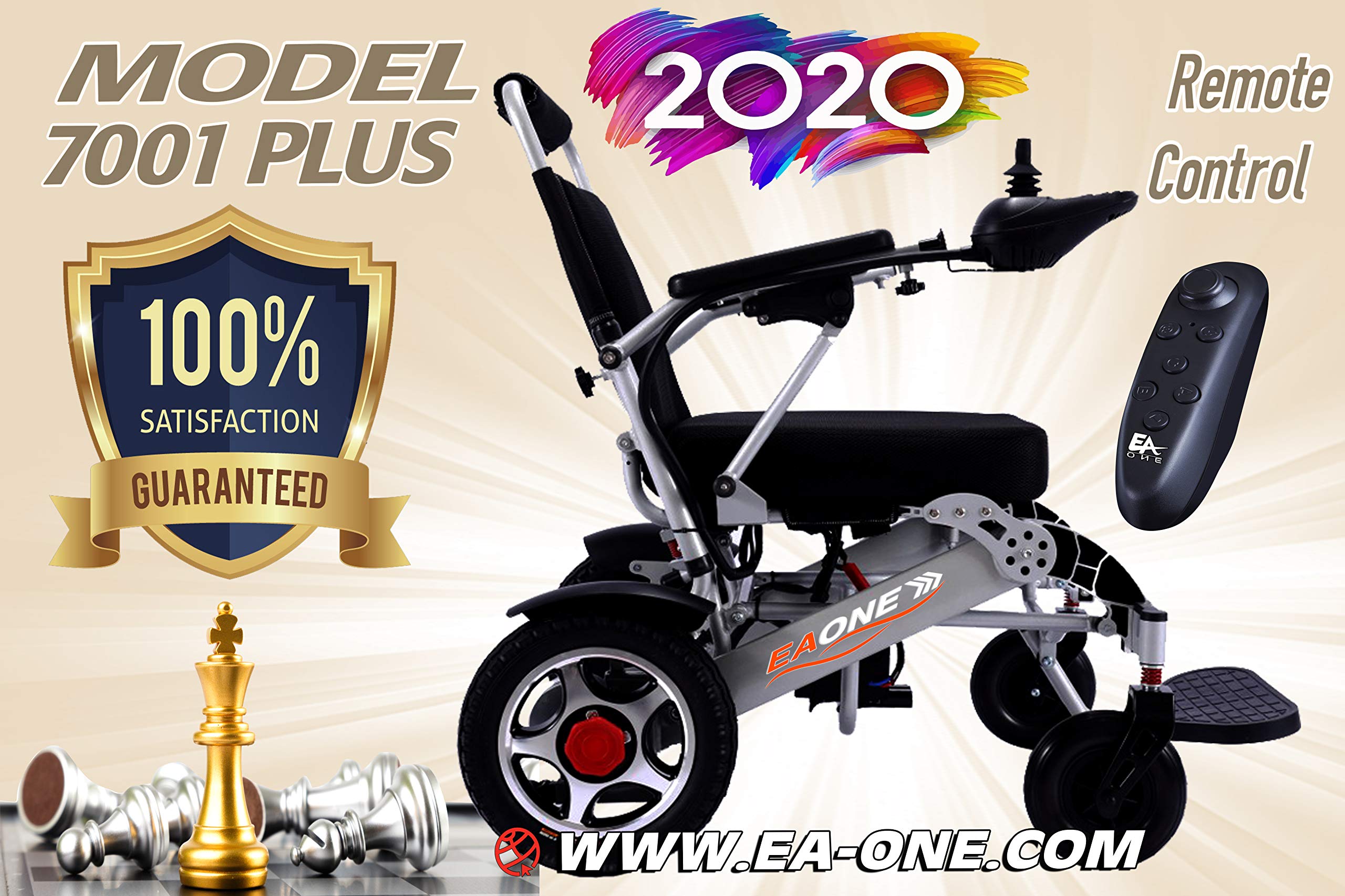 Buy 2020 EAONE Folding Lightweight Electric Power Wheelchair, Remote