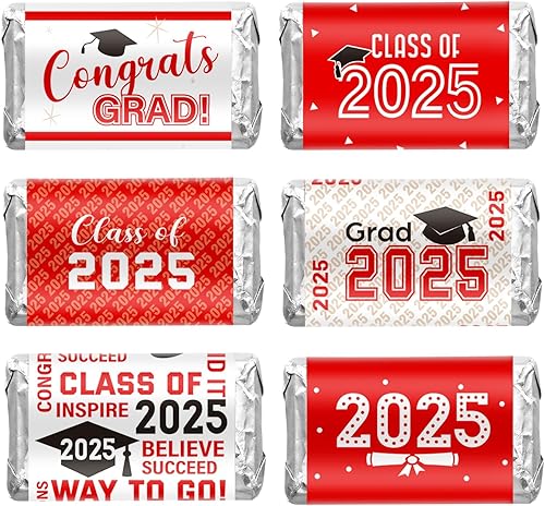 Miniatura 10 de Etiqueta decorativa de graduación para decoración de graduación, mini envoltura de dulces, suministros de fiesta para la escuela secundaria,