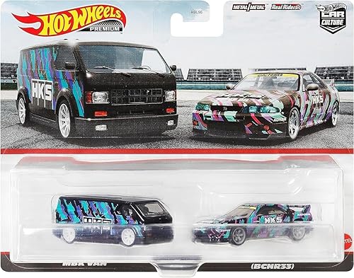 Hot Wheels HKF53 Premium Paquete de 2 Nissan Skyline GT-R (BNCR33) / MBK Van [3 años en adelante]