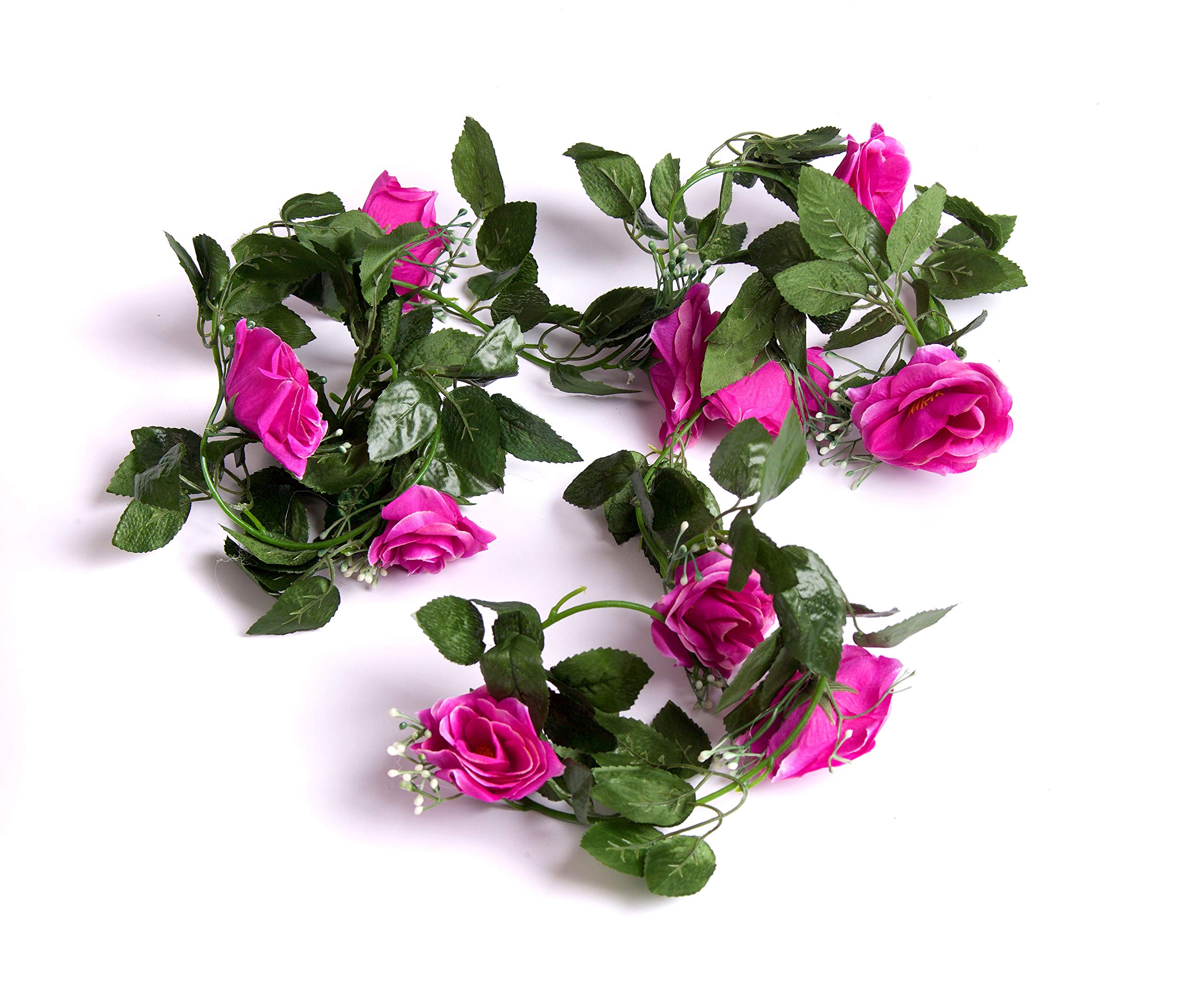 Best Artificial 7Ft Light Purple Silk Rose Garland DecorationPerfect From HomeOffice Or Events from B&Q