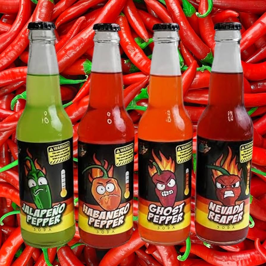 Amazon.com : Hot Pepper Sodas | Mixed 4 Pack of Spicy Flavors Amazon.com : Hot Pepper Sodas | Mixed 4 Pack of Spicy Flavors