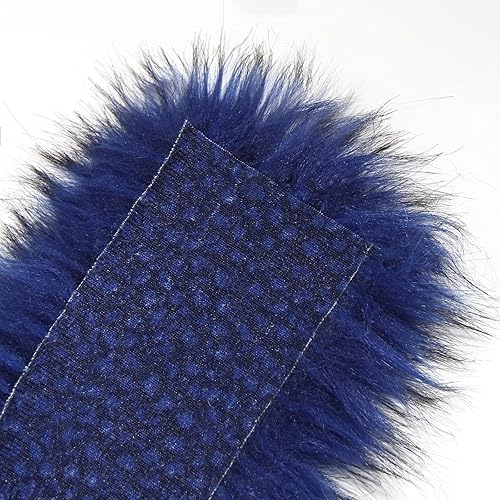 Miniatura 8 de Rollo de piel sintética lanuda  Tela acrílica de 3.0 in x 70.9 in (3.0 in x 70.9 in)  Material similar a la piel artificial  Utiliza piezas de piel