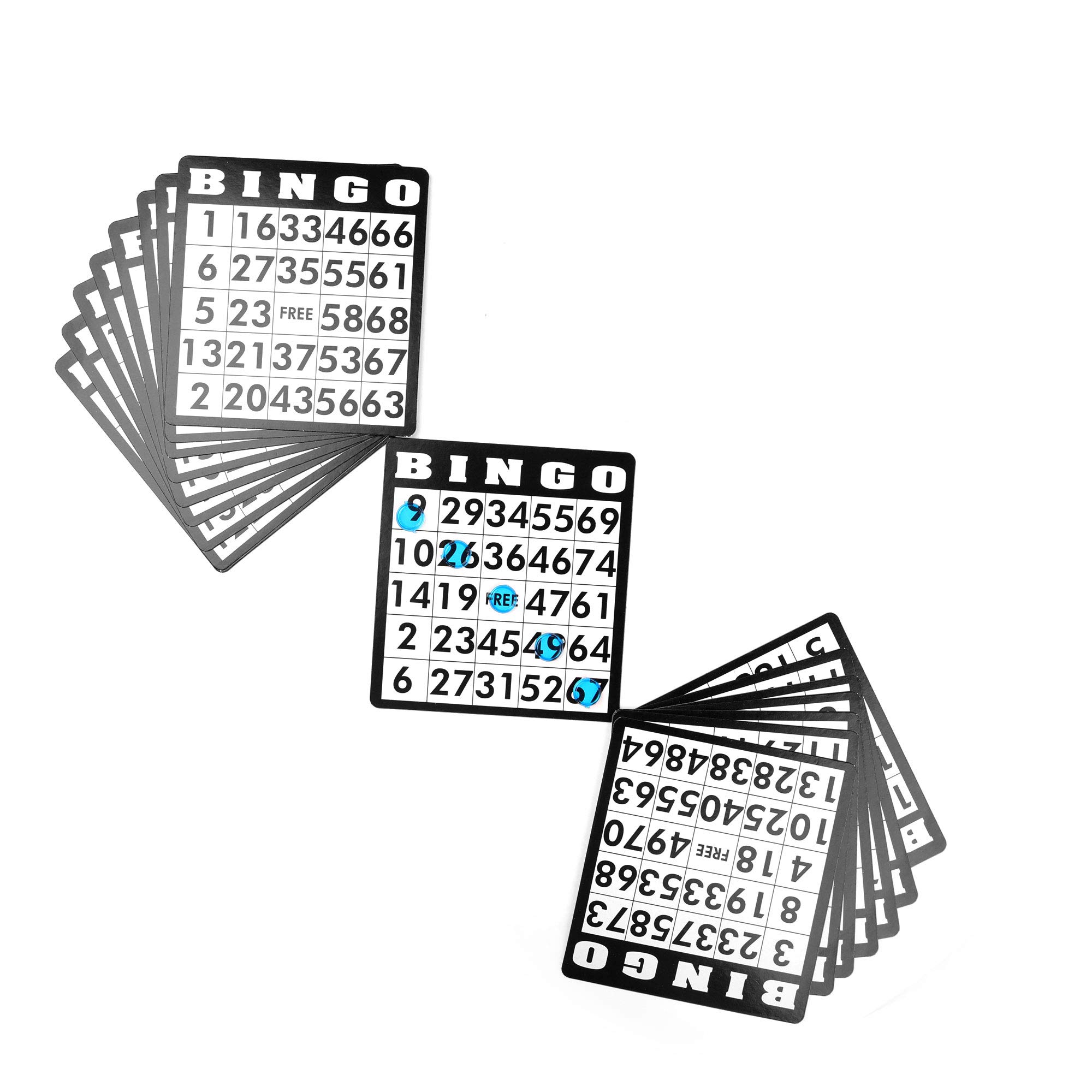 Bingofun Bingo Game Set with 8 Inch Metal Cage,75 Colored Balls with