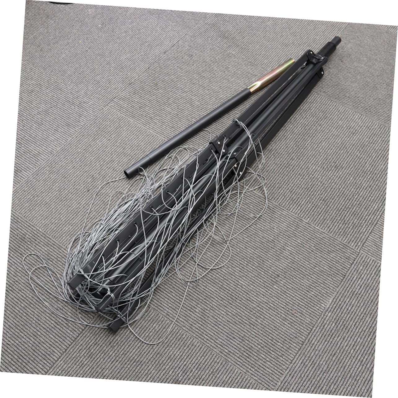 Cabilock 50M Aluminum Umbrella Clothes Dryer Foldable Outdoor Drying Rack with Tripod Base for Efficient Home Use Portable Clothes Hanger for Towels Blankets and More Black