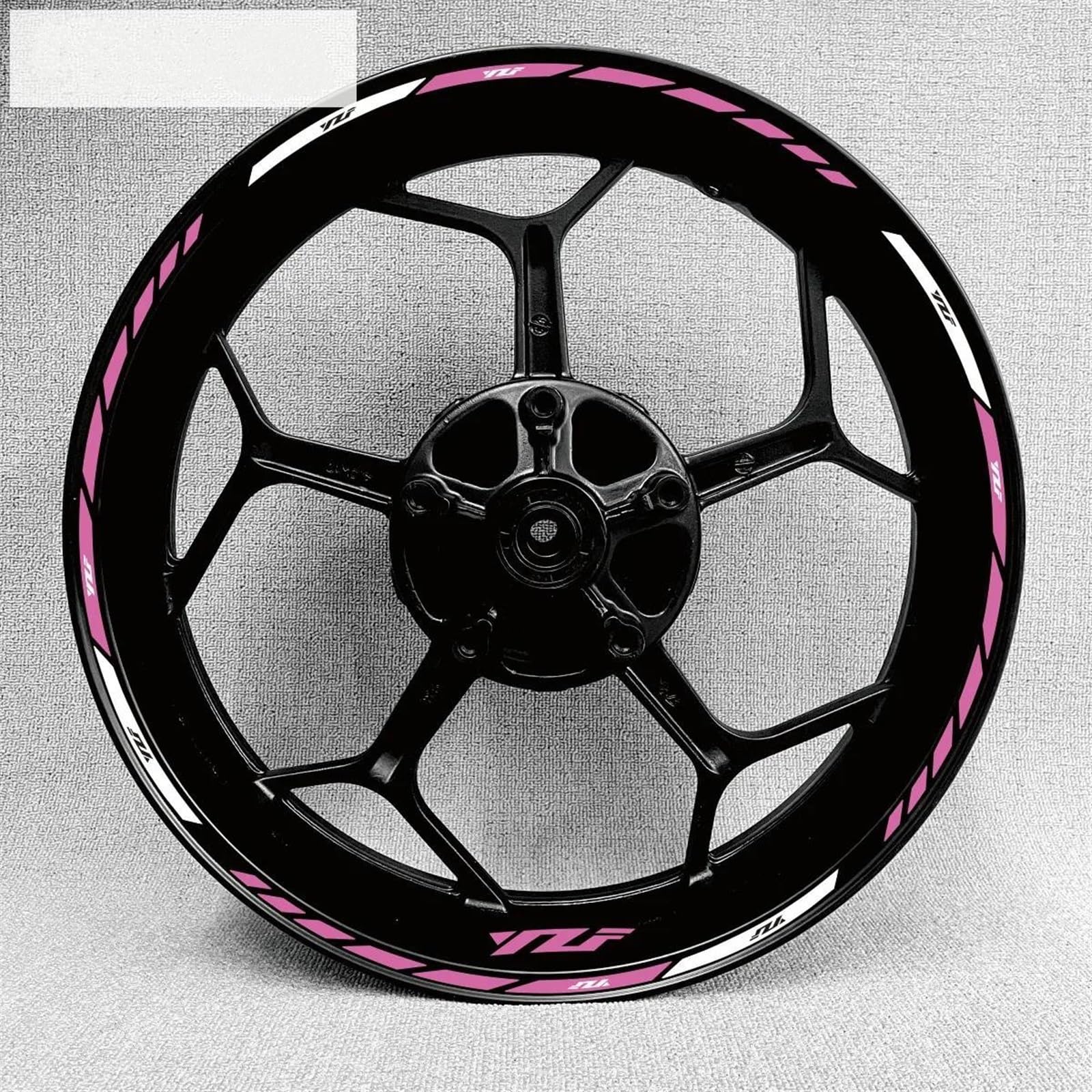 Motorcycle Wheel Sticker Stripe Reflective Rim for Yamaha R1 R15 R125 R6 R7 MT-09 MT09 MT07 MT10 Decorative(Color22)