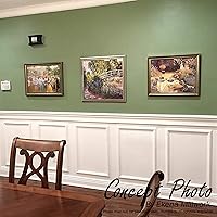 Vista 20 de Ekena Millwork PNL20X20AS-01 - Panel de pared wainscot clásico moldeado Ashford de 20 pulgadas de ancho x 20 pulgadas de alto x 1/2 pulgadas