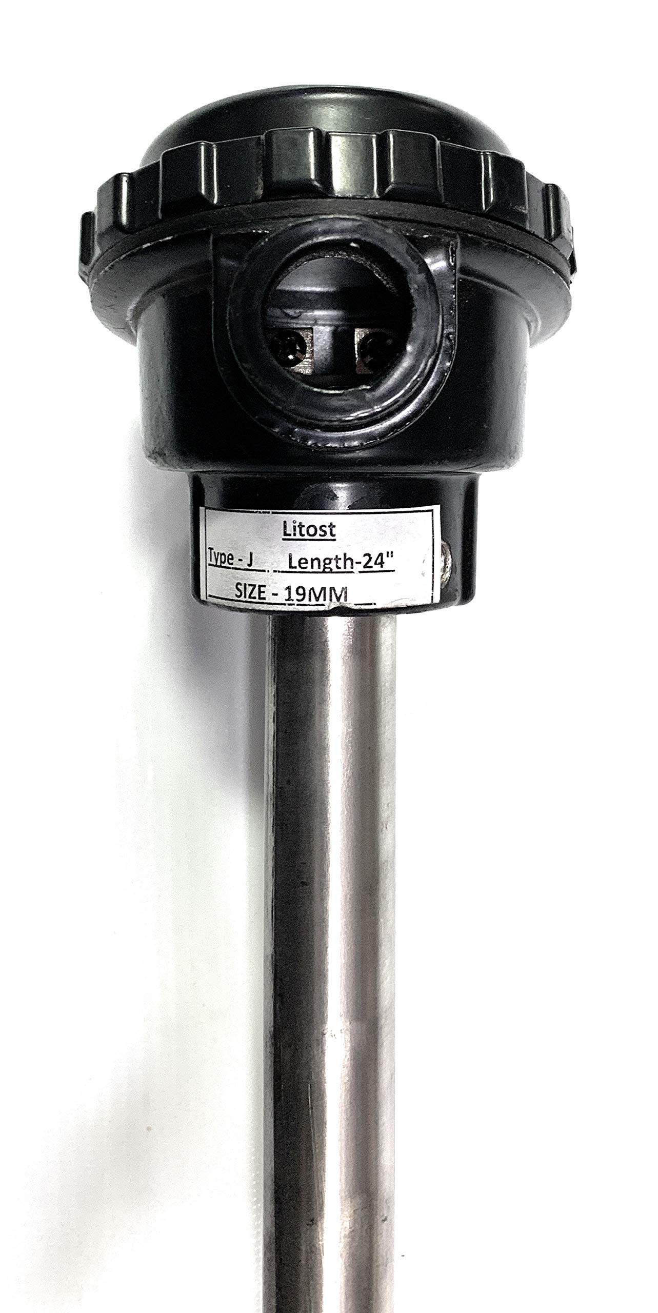 Litost® Thermocouple J Type temperature sensor Size-19 MM Total Length-24 Inch