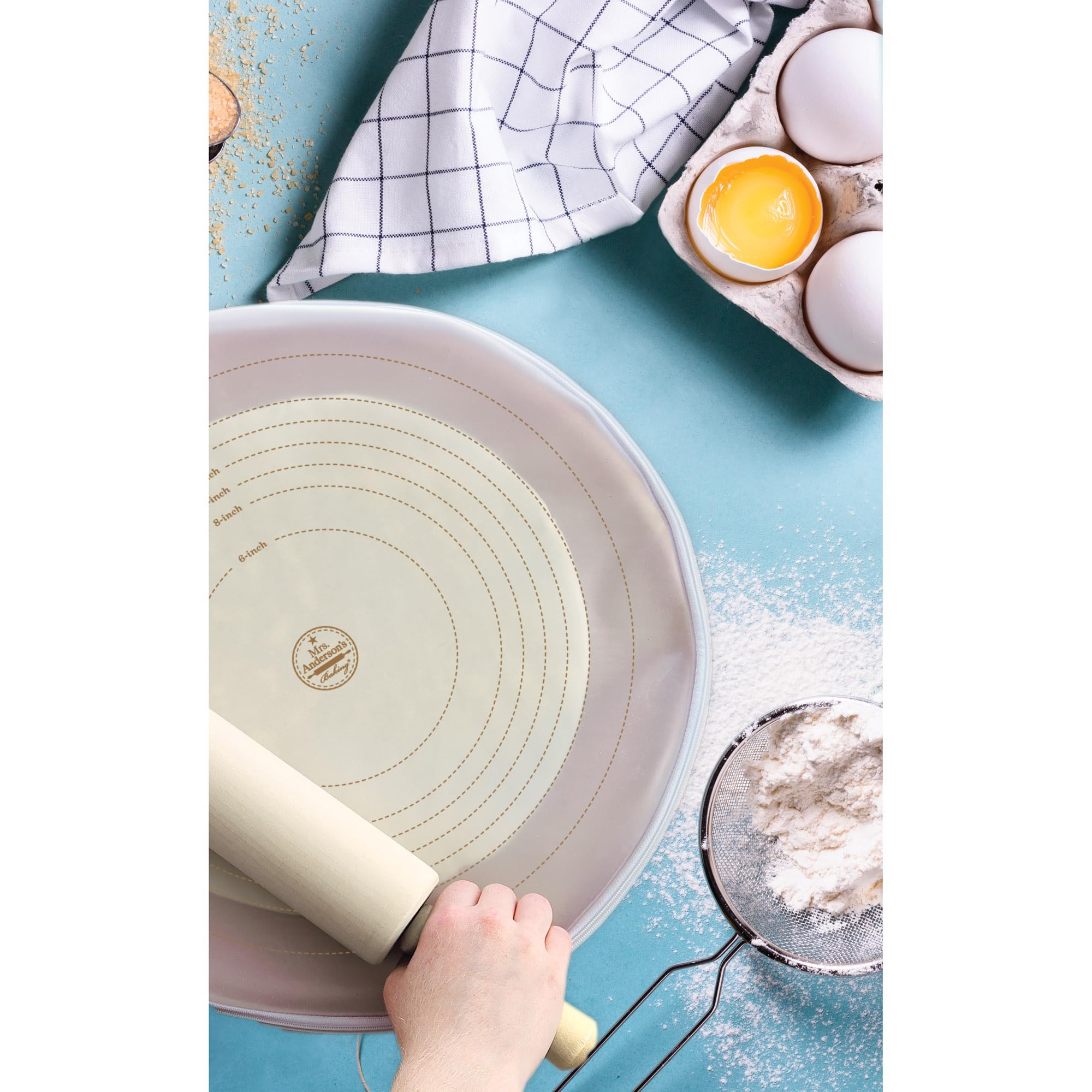Mrs. Anderson's Baking Bolsa de silicona para tartas de 40,6 cm, antiadherente