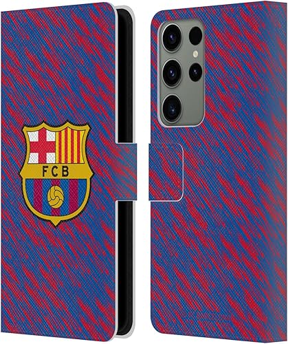 Miniatura 9 de Head Case Designs Officially Licensed FC Barcelona Barca Crest Patterns Leather Book Wallet Case Cover Compatible with Samsung Galaxy S23 Ultra 5G