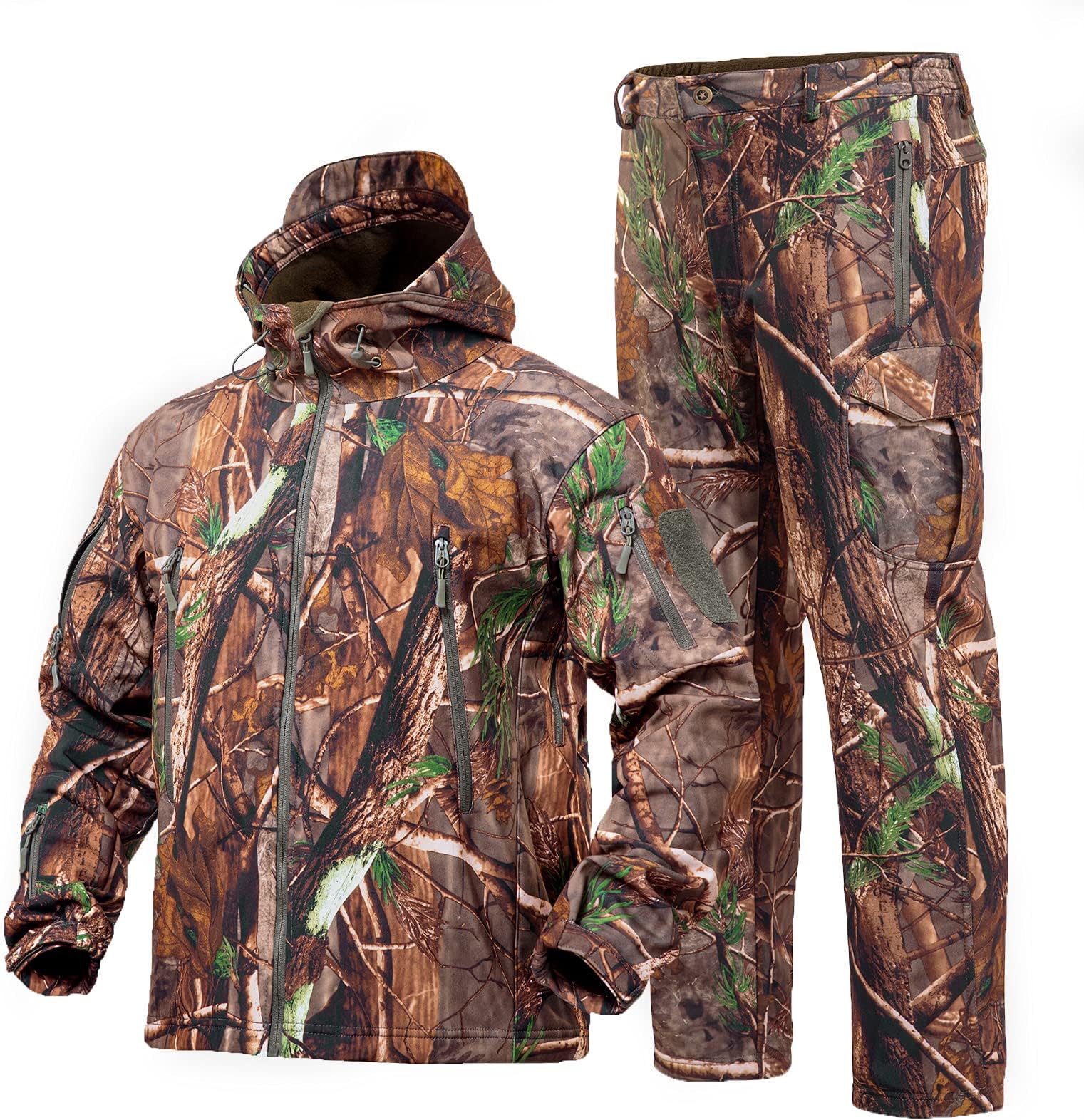 YEVHEV Quiet Hunting Clothes Suit Clothing Gear Camouflage Hoodie Jacket Pants
