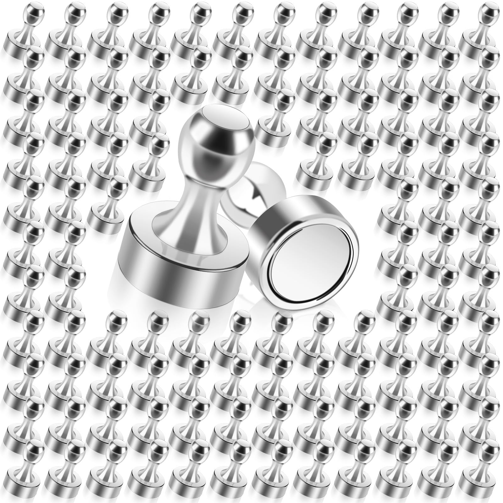 MIN CI 120 Stück Neodym Magnete Extra Stark, Mini Magnete für Magnettafel, Whiteboard, Kühlschrank, Pinnwand und Notenmagnete