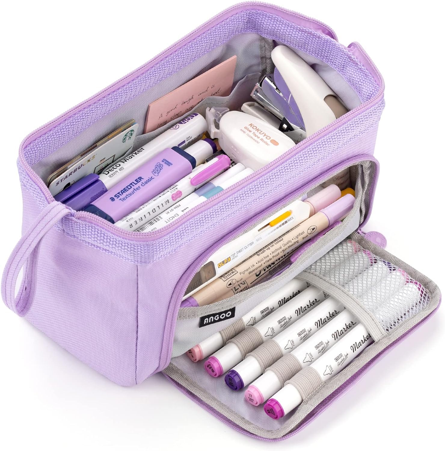 FunBlast Large Capacity Pencil Pouches, Multipurpose Zipper Pouch, Aesthetic Pencil Case for College Students, School Pouch for Girls, Stylish Cute Pen Pouch for Girls Korean Bag (Purple) (B0D7CTTBSG) Amazon Price History, Amazon Price Tracker
