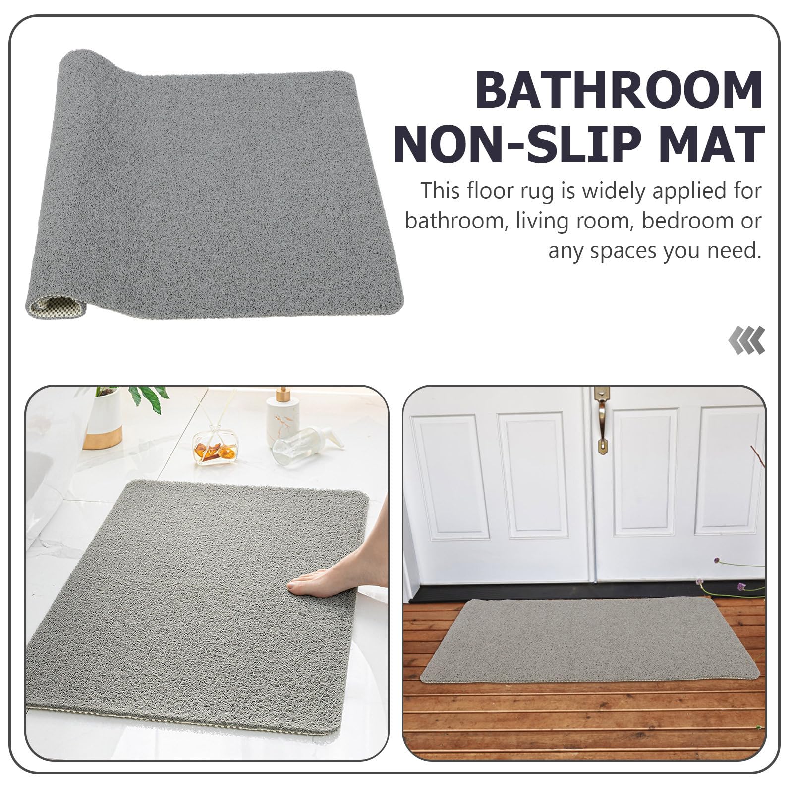 rutschfeste Komfortabel und Modernes Design Badezimmerteppiche aus PVC mit Rechteckiger Form für Dusche und Wohnzimmerboden