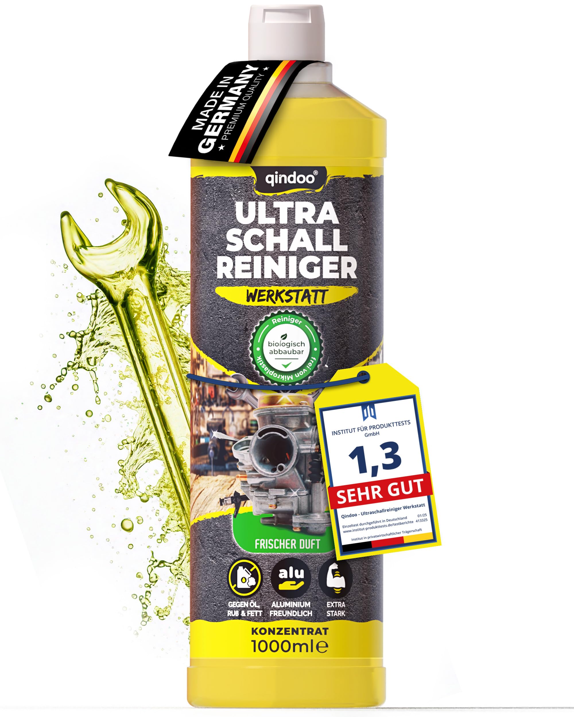 Ultraschall Reiniger Werkstatt, Konzentrat, Vergaser, Reinigung von Autoteile, Werkstatt im Ultraschallgerät (1 Liter)