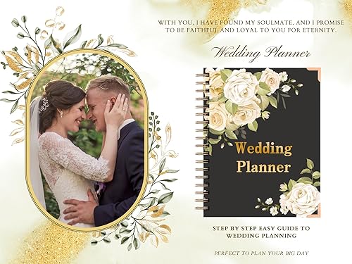 Miniatura 3 de Agenda de boda  Libro de planificador de boda y organizador para la novia, libro de planificador de boda, regalo único de compromiso para parejas