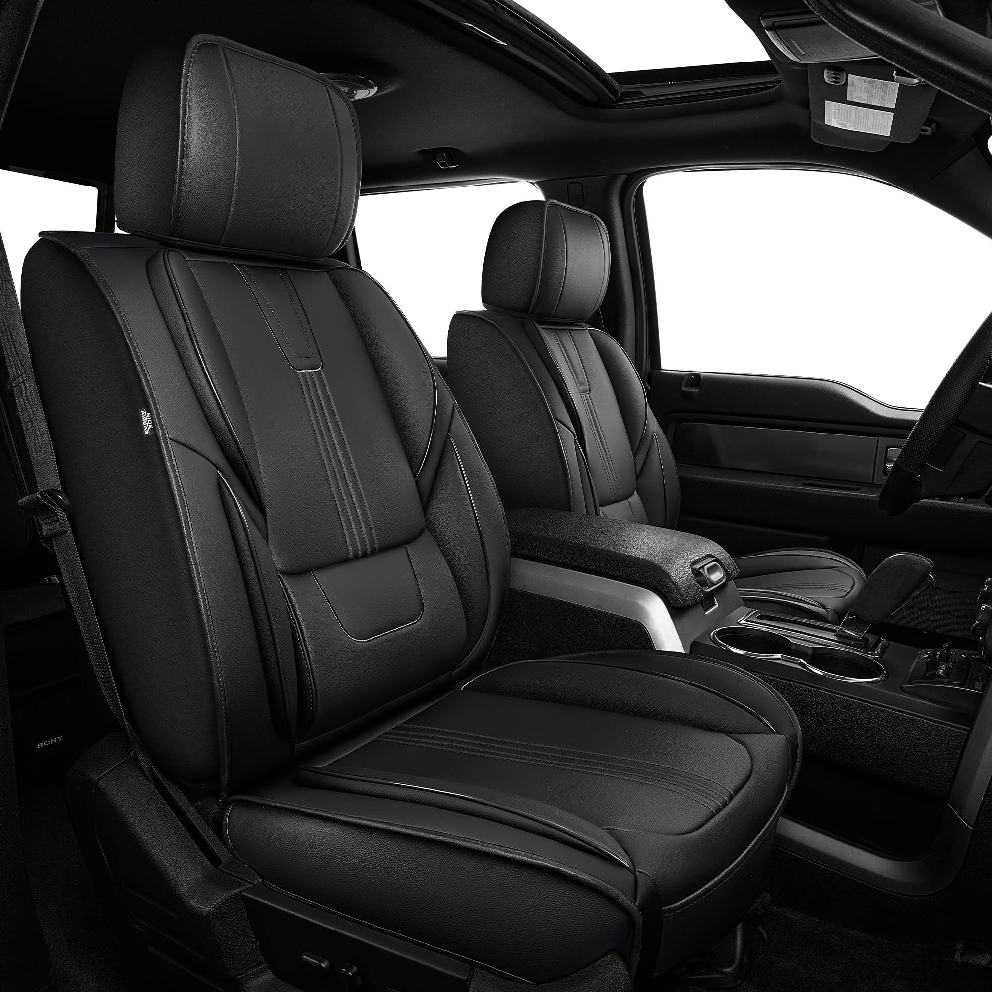IKABEVEM Front Seat Covers for Ford F150