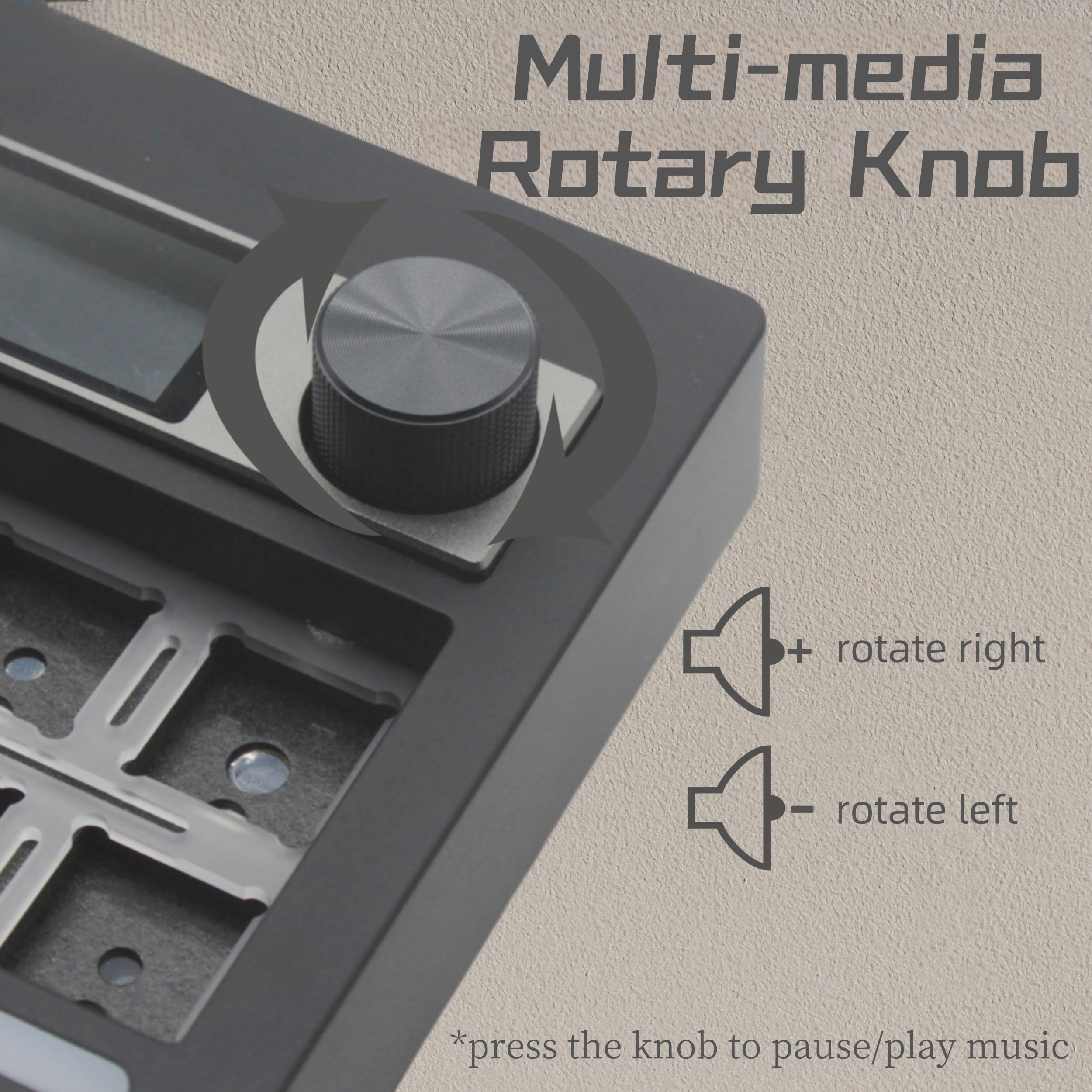 GMK87 TKL Kit de clavier mécanique trimode pour commutateurs 3/5 broches, 85 touches + bouton rotatif + écran TFT-LCD remplaçable à chaud, joint PCB, kit clavier à monter soi-même, noir