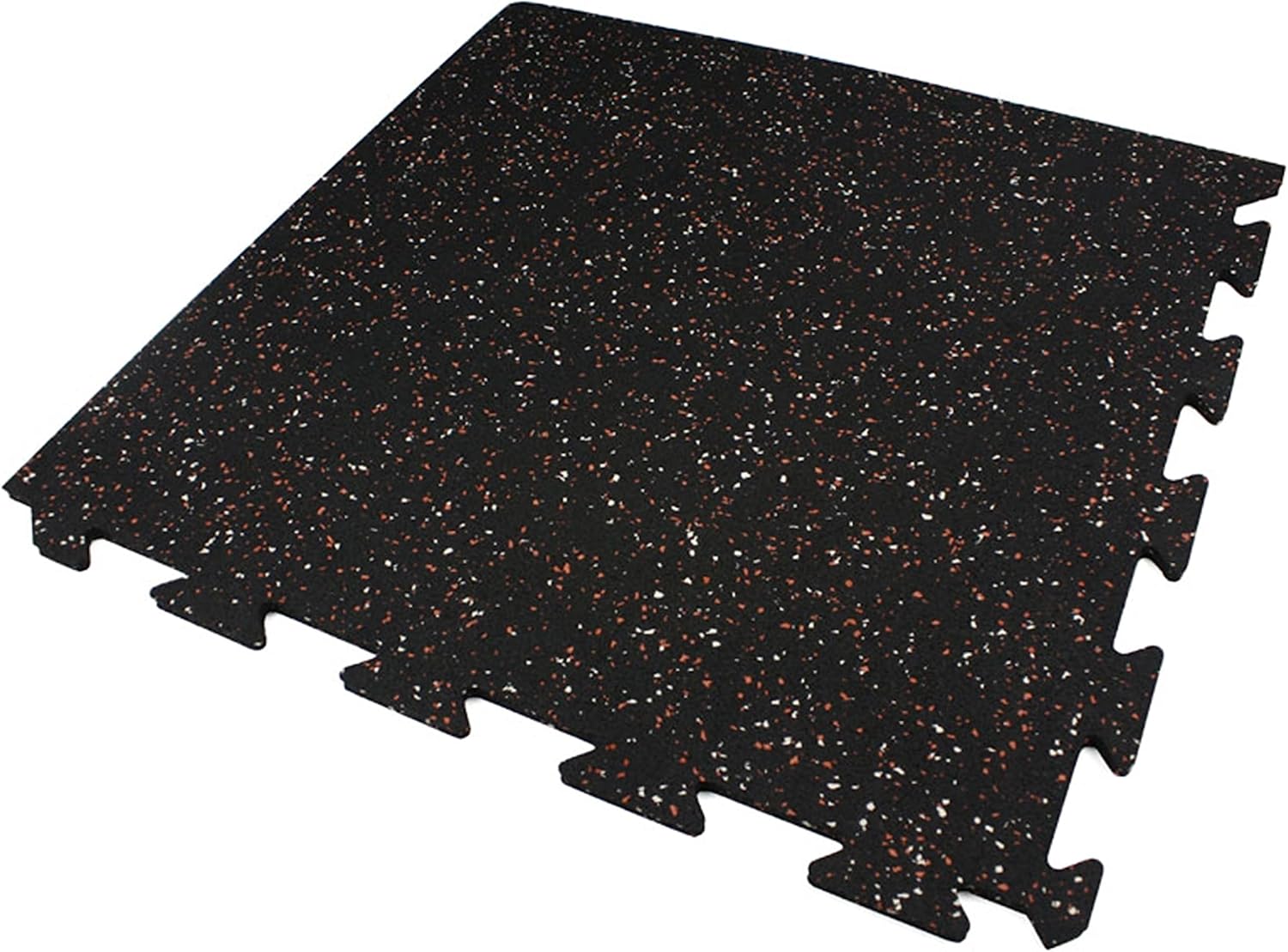 Flooring Inc's 1/4" & 8mm Eco-Lock Interlocking Rubber Floor Tiles – Recycled Gym Flooring for Home Gyms, Garages, and Workouts, 24” x 24” (Blue, 8mm - 6 Tile Pack)