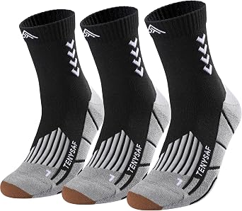 Crew Compression Running Socks 15-20 mmhg Arch Support Compression