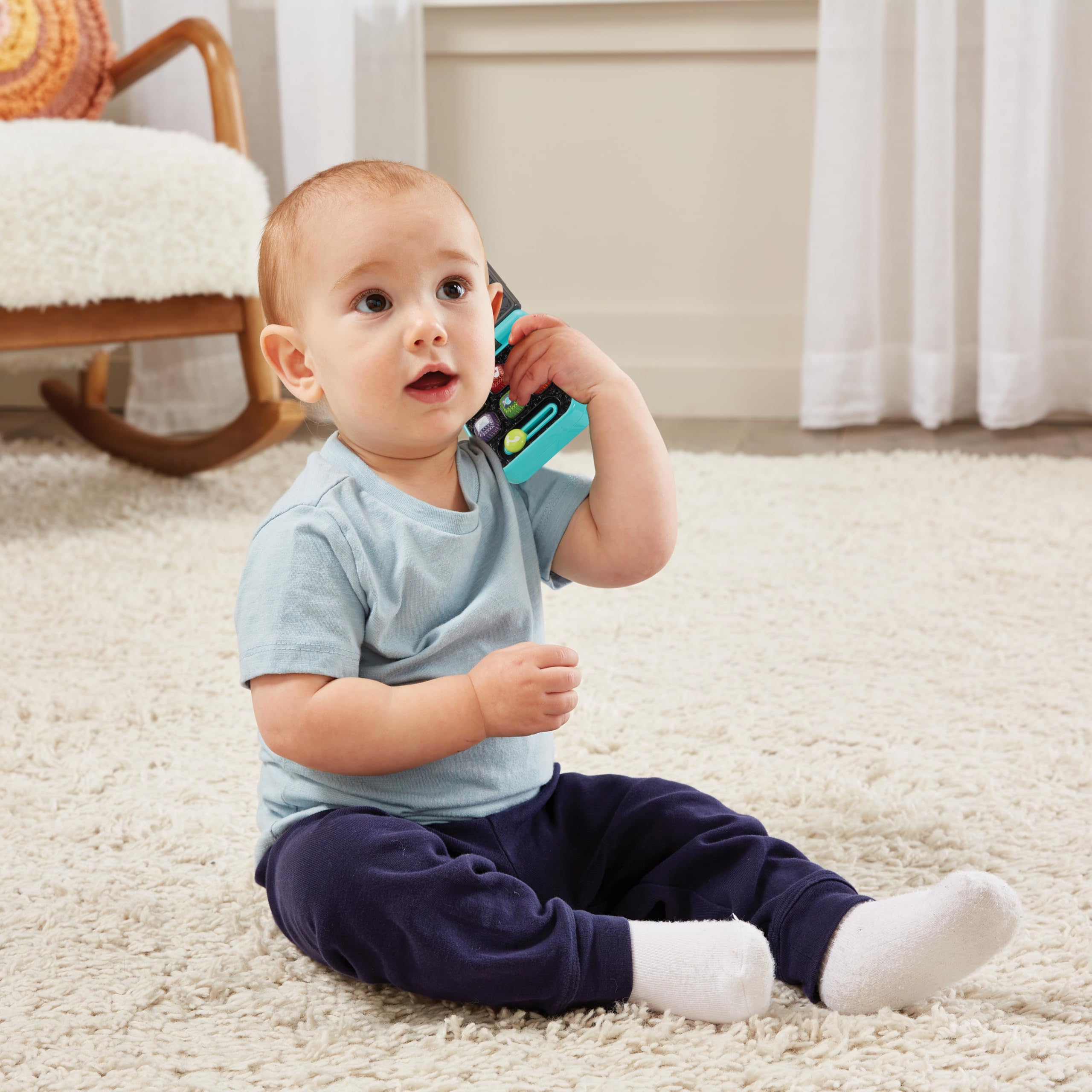 VTech-Baby Baby sorpresas Pop It Teléfono y Llaves, Juguetes interactivos, Diferentes Texturas, Botones Silicona, Motricidad Fina, Regalo bebés +6 Meses, Versión ESP