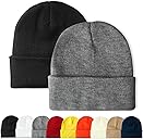 PFFY Unisex Beanie Hats for Men Women Knit Winter Beanies