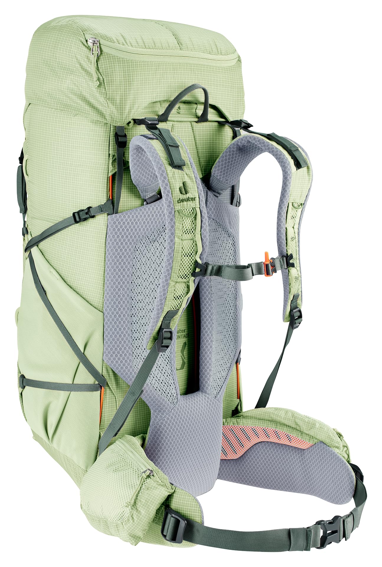 Deuter Aircontact Ultra 45+5 Sl plecak trekkingowy damski, Mineral-ivy, 45+5 L, Minimalistyczny