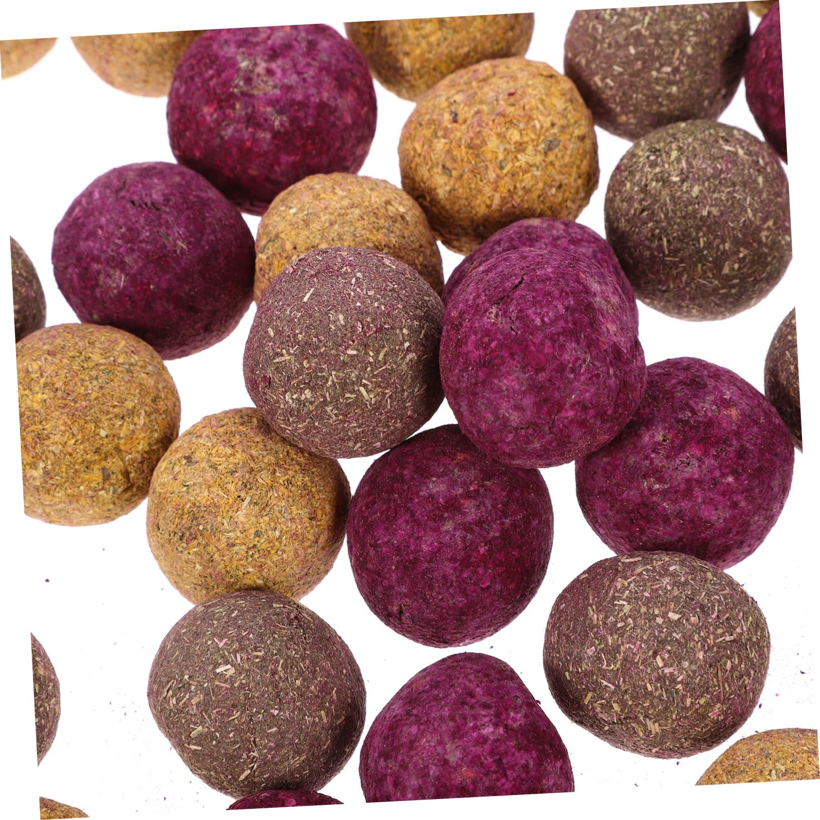 Toddmomy Boules à Mâcher Lot de 36 Aide Broyage des Dents en Plante Naturelle, Jouet à Mâcher et Accompagnement des Animaux pour Lapins et Hamsters pour Petits Animaux