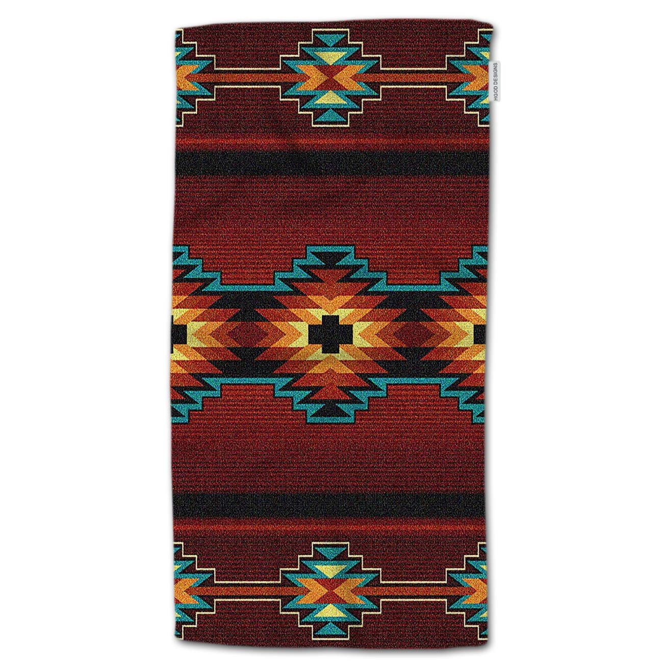 HGOD DESIGNSSouthwest Chevron Hand Towels American Soft Hand Towel for Bathroom Kitchen Yoga Gym Decorative Towels 15"X30"