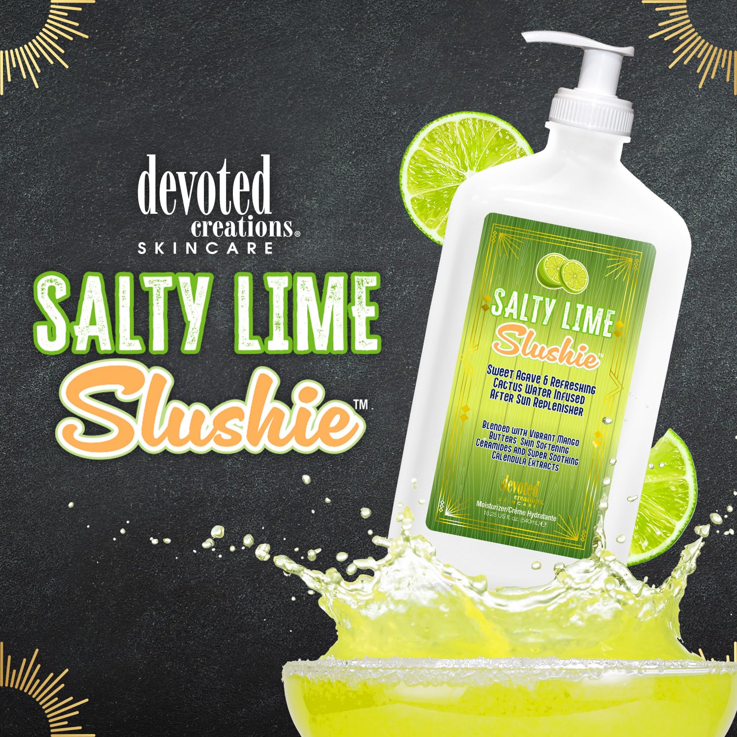 Devoted Creations Salty Lime Slushy - Skin Softening Super Smoothing After Sun Replenisher