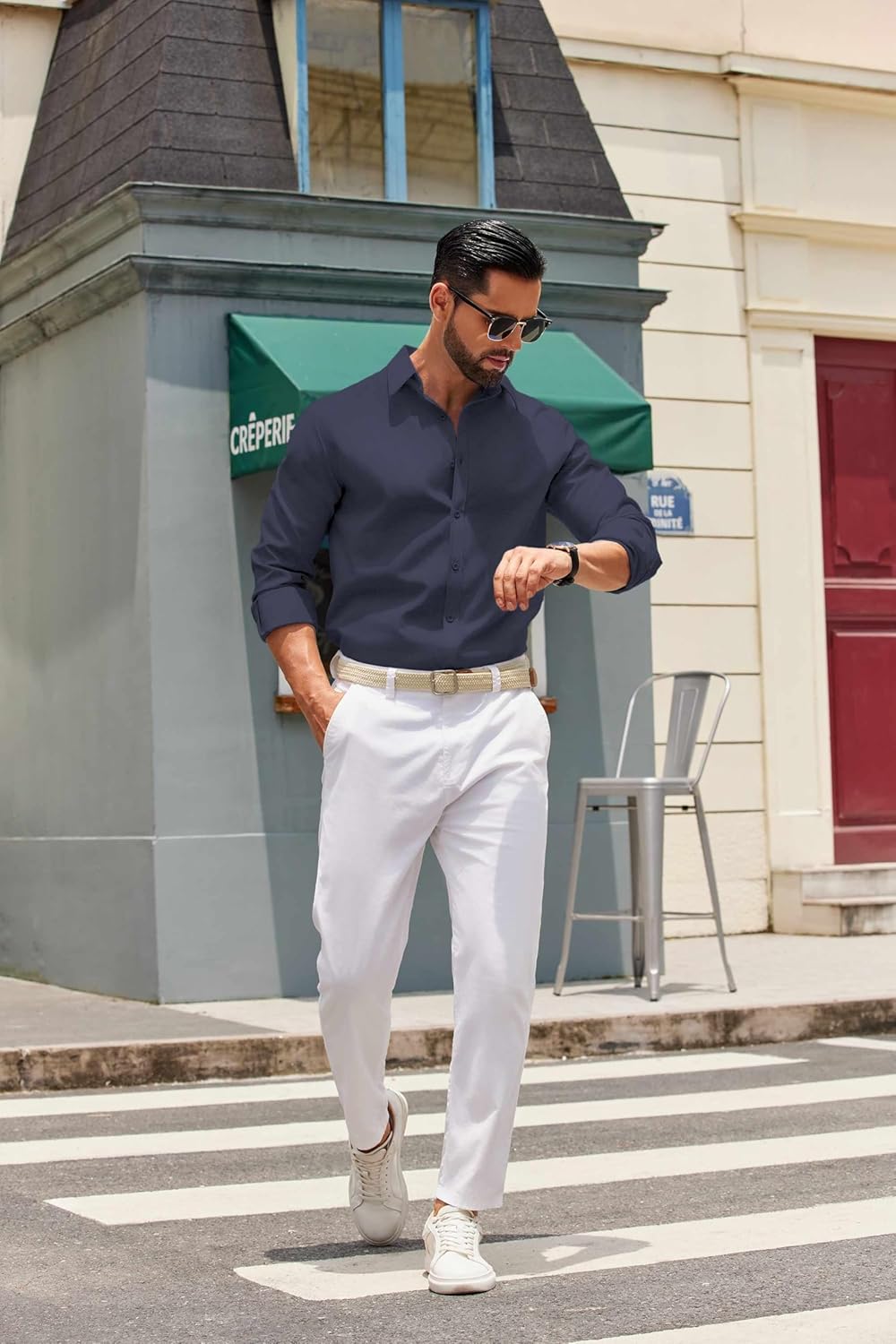 COOFANDY Men's Long Sleeve Regular Fit Button Down Oxford Shirt - Image 2