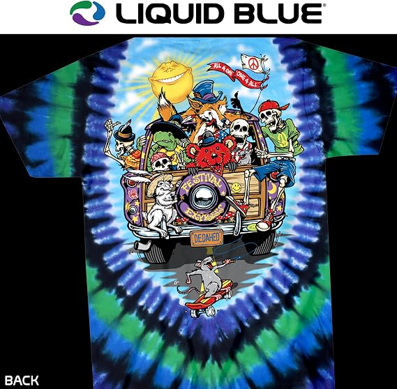 Liquid Blue Unisex Adult Road Trippin' Short Sleeve T-Shirt