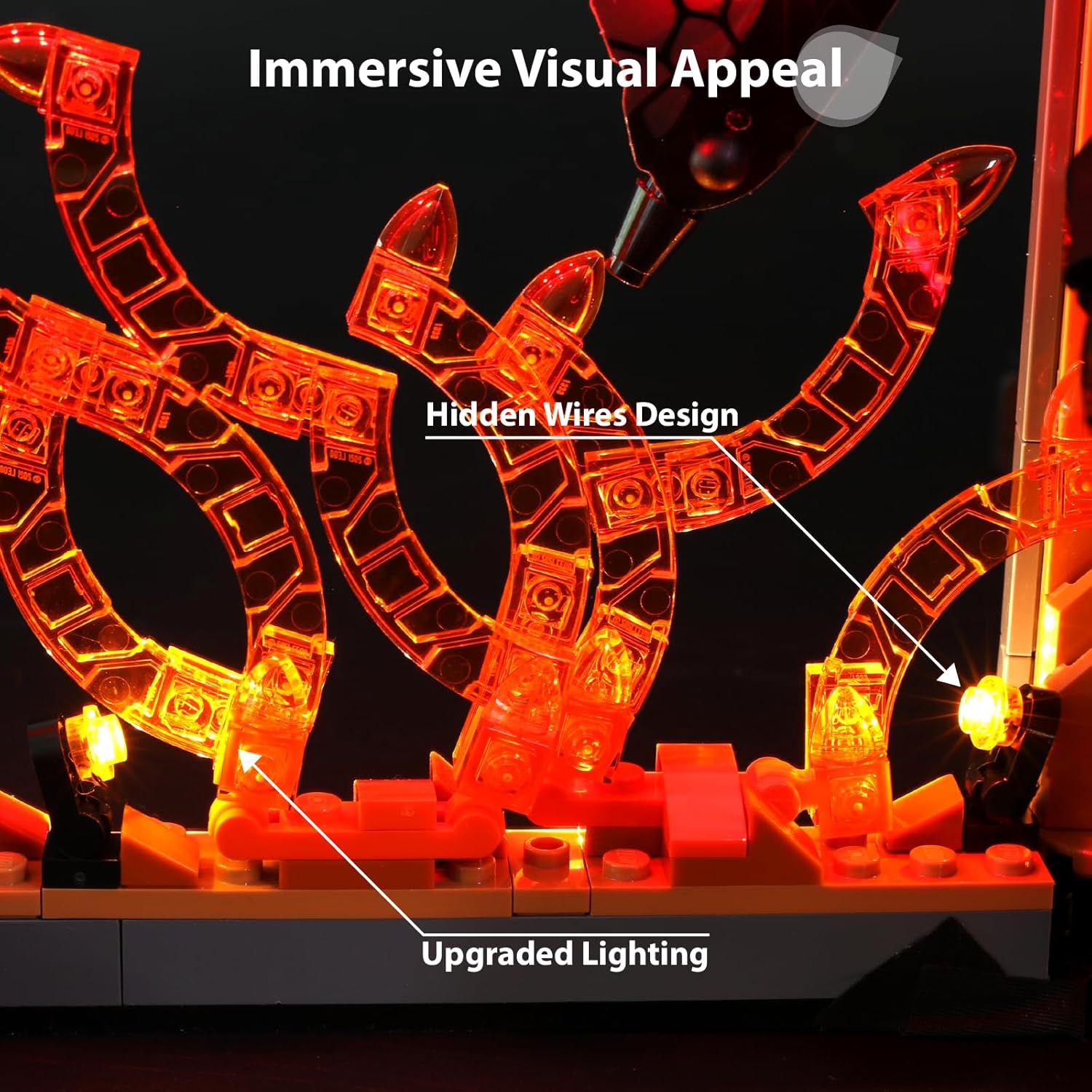 Light Compatible with Lego Balrog Book Nook, Creative Led Lighting Kit Compatible with Lego 10367 Building Blocks Model - NOT Included The Model Set