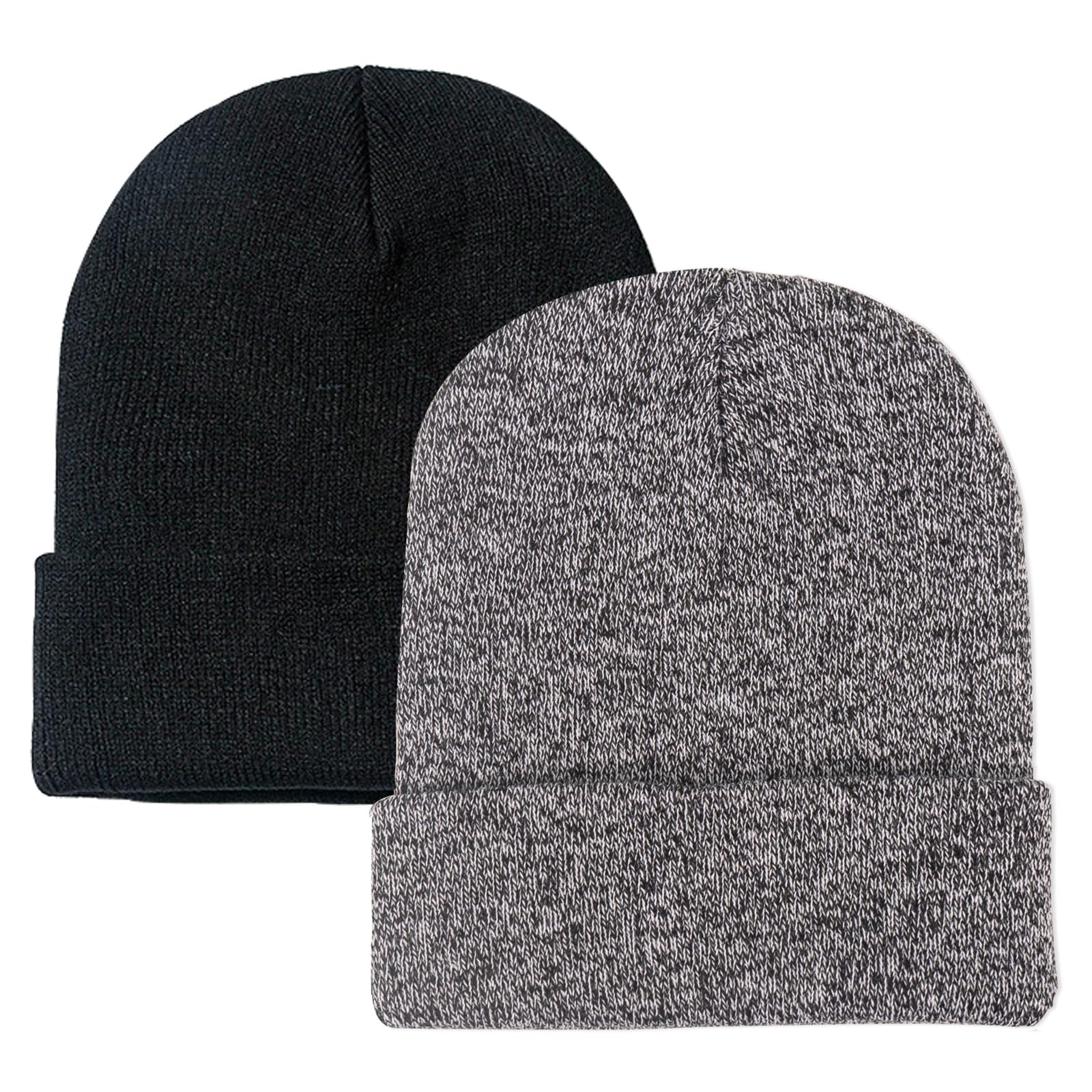 ZOORON Beanie for Men Women Slouchy Winter Beanie Hats Cuffed Skull Caps