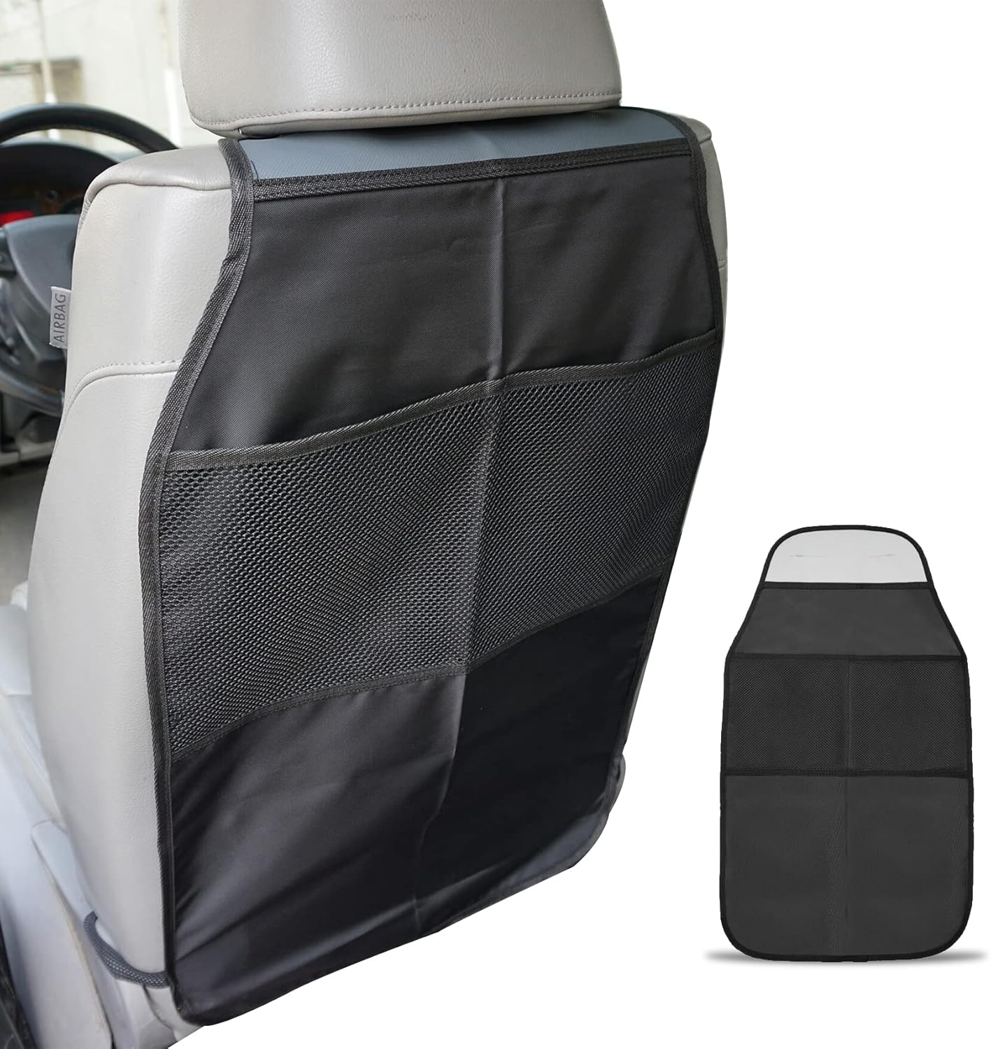 deemars Car Kick Mats for Kids, Kick Mats with Organizer