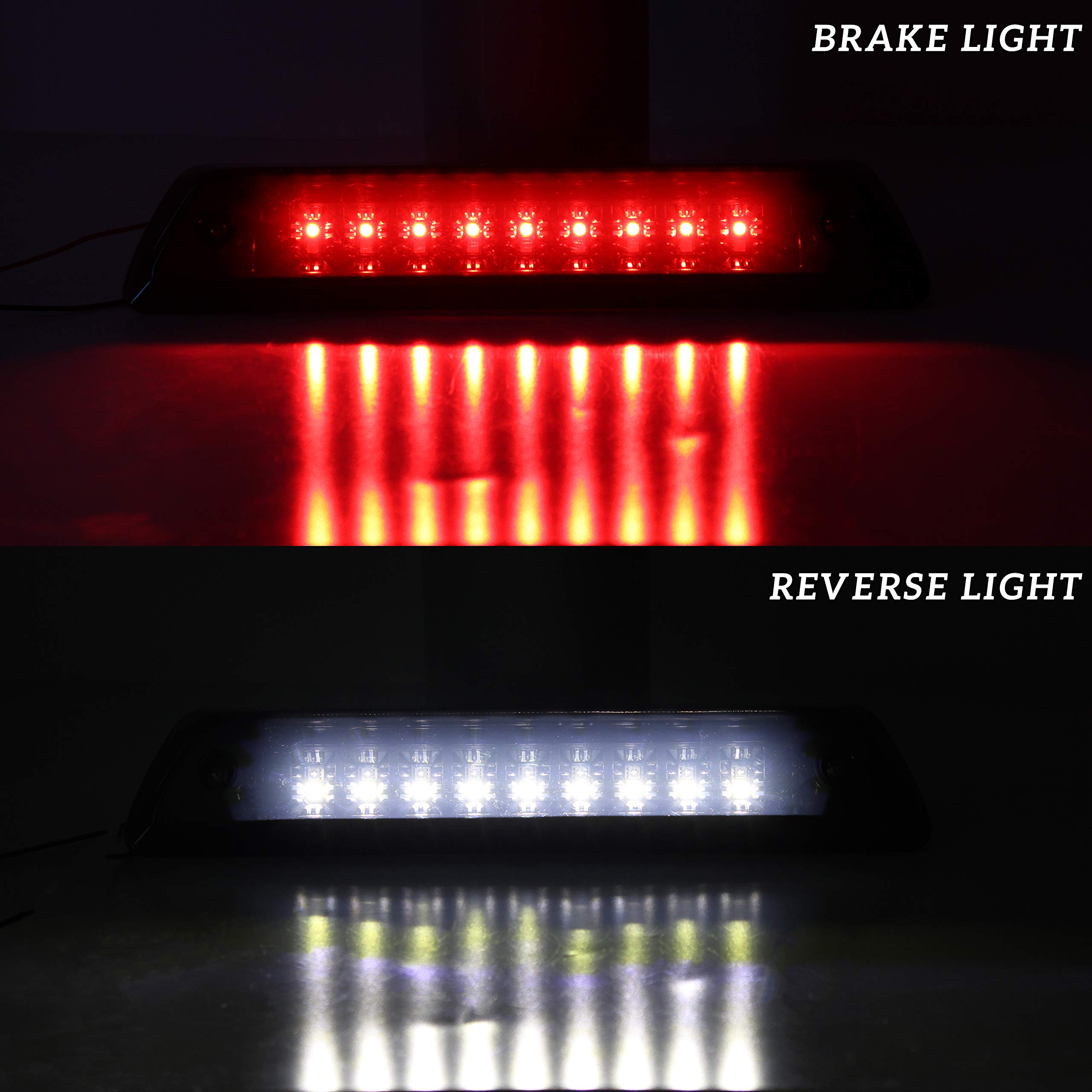 Tercera Luz De Freno LED Humo Trasera Reversa Trasera Lámpara De Carga Para 09-14 FORD F150
