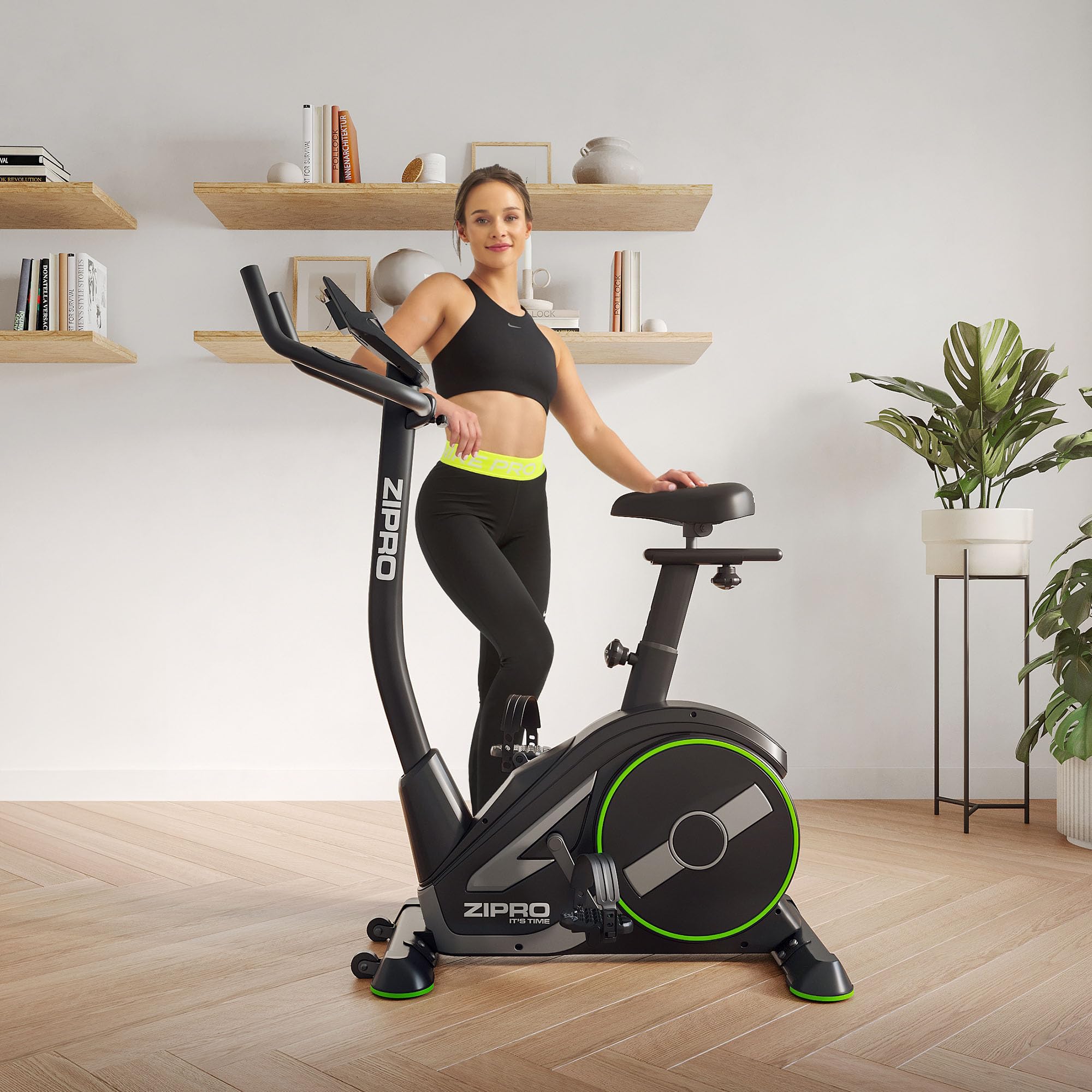 Zipro Cyclette Rave, Fitness Bike Ergometrico, Trainer Magnetico per Bicicletta, Ergometro fino a 120 kg, Bici da Interno, Cyclette per Allenamenti Domestici, Cyclette da Ciclismo con Cavo