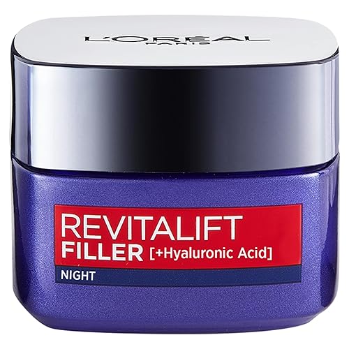 L'Oreal Paris Revitalift Filler Renew Crema de noche, 1.7 onzas