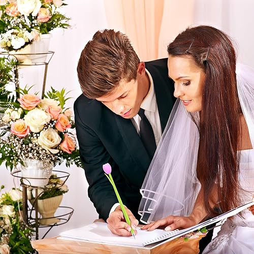 Miniatura 6 de Zhehao Paquete de 60 bolígrafos de flores que cambian de color, bolígrafos de 0.015 in de tinta negra, tinta de gel creativa, bolígrafos de