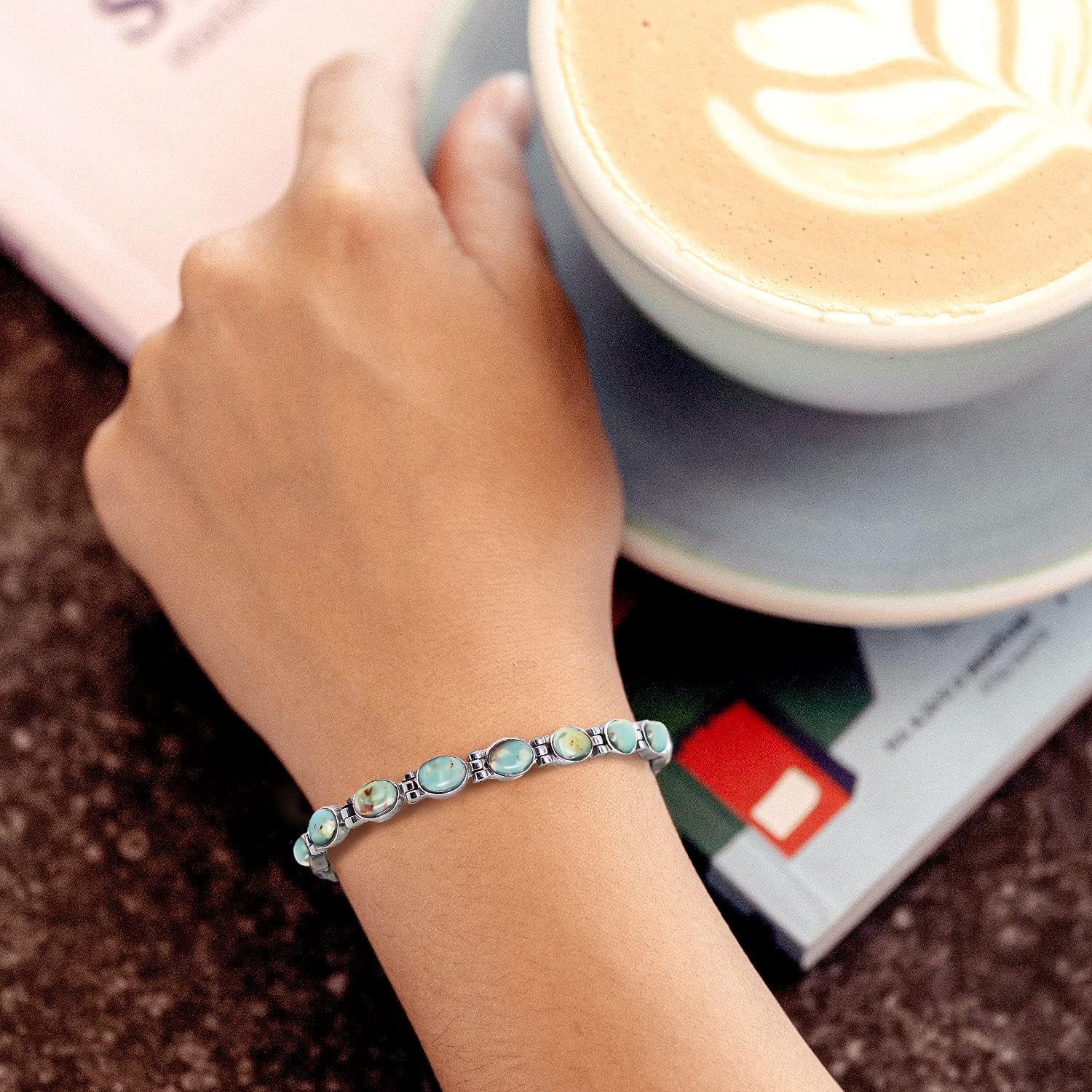 JEROOT Ultra Strength Magnetic Bracelets, Bracelet for Women and men, 3500-6000 Gauss Neodymium Magnets, Magnetic Field Therapy Jewelry Gift Comes With Adjustable Tools - Image 4