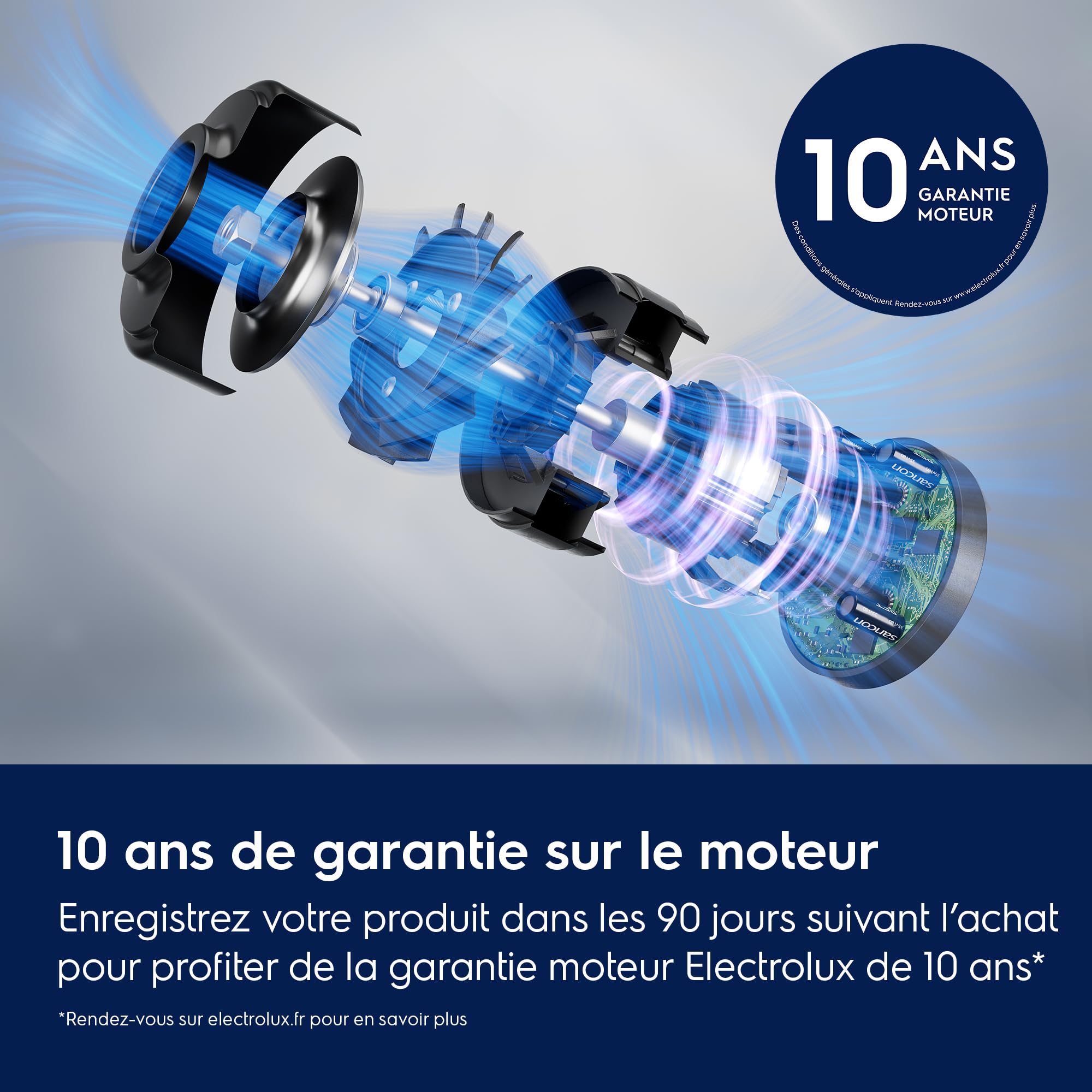 Electrolux Animal 600 EL61A4UG, Aspirateur Traineau sans Sac, Accessoires Poils d'animaux, 6 étapes de Filtration, Gain de Place, Technologie Cyclonique, Gris